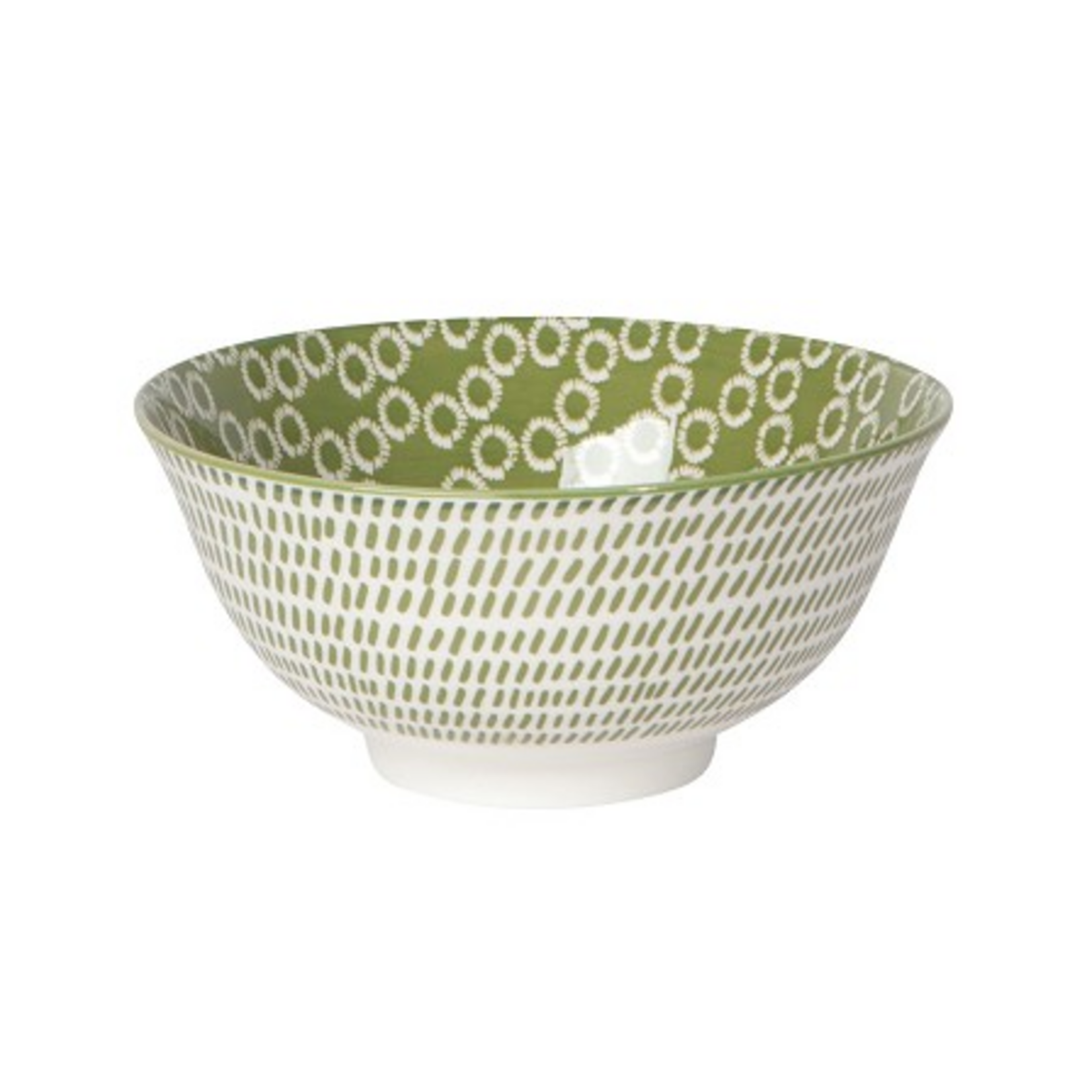 Danica Brands Stamped Bowl 6 inch - Green Rings | Danica Brands