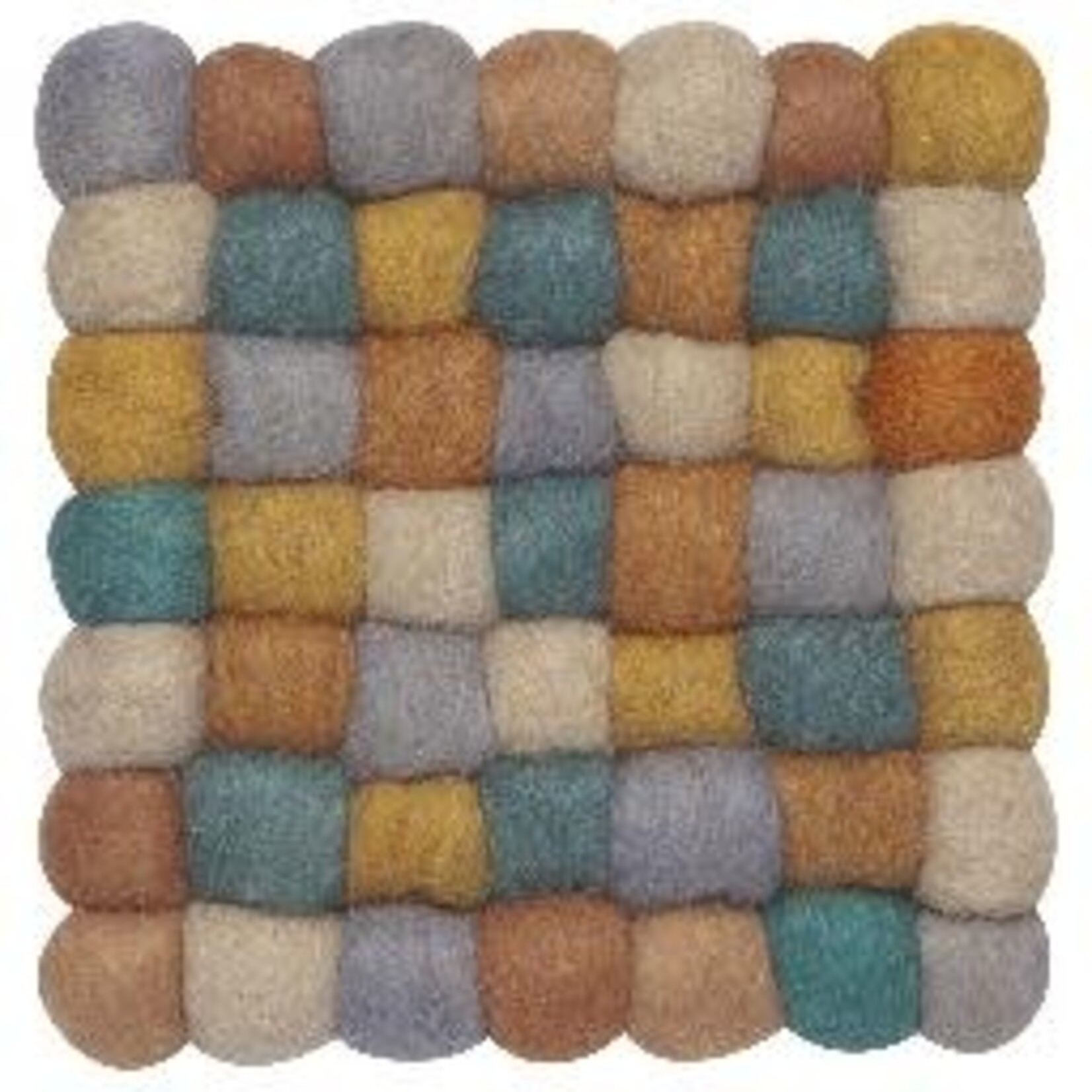 Danica Brands Ochre Wool Felt Ball Trivet | Danica Brands