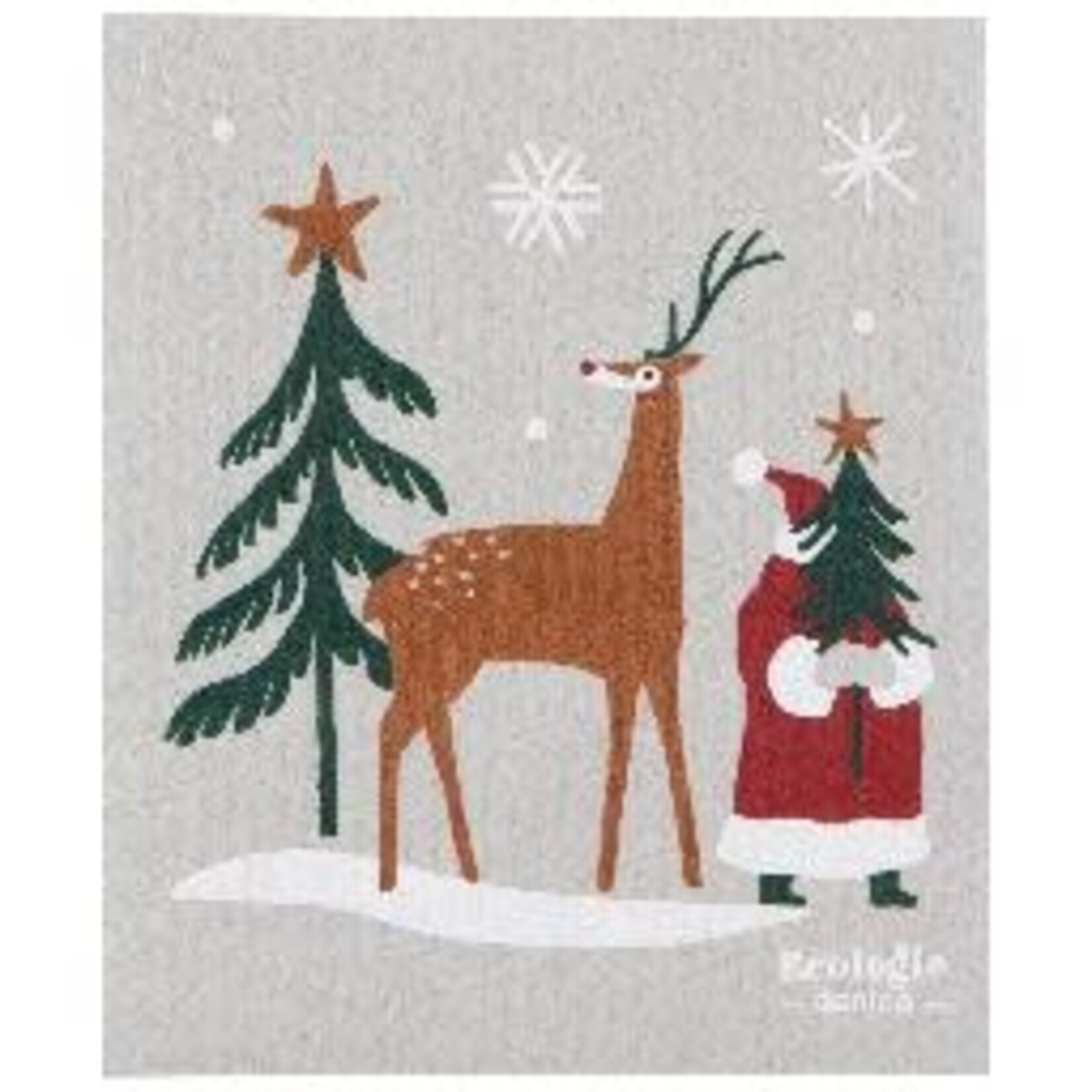 Danica Brands Santa's Reindeer Christmas Swedish Dishcloth | Danica Brands