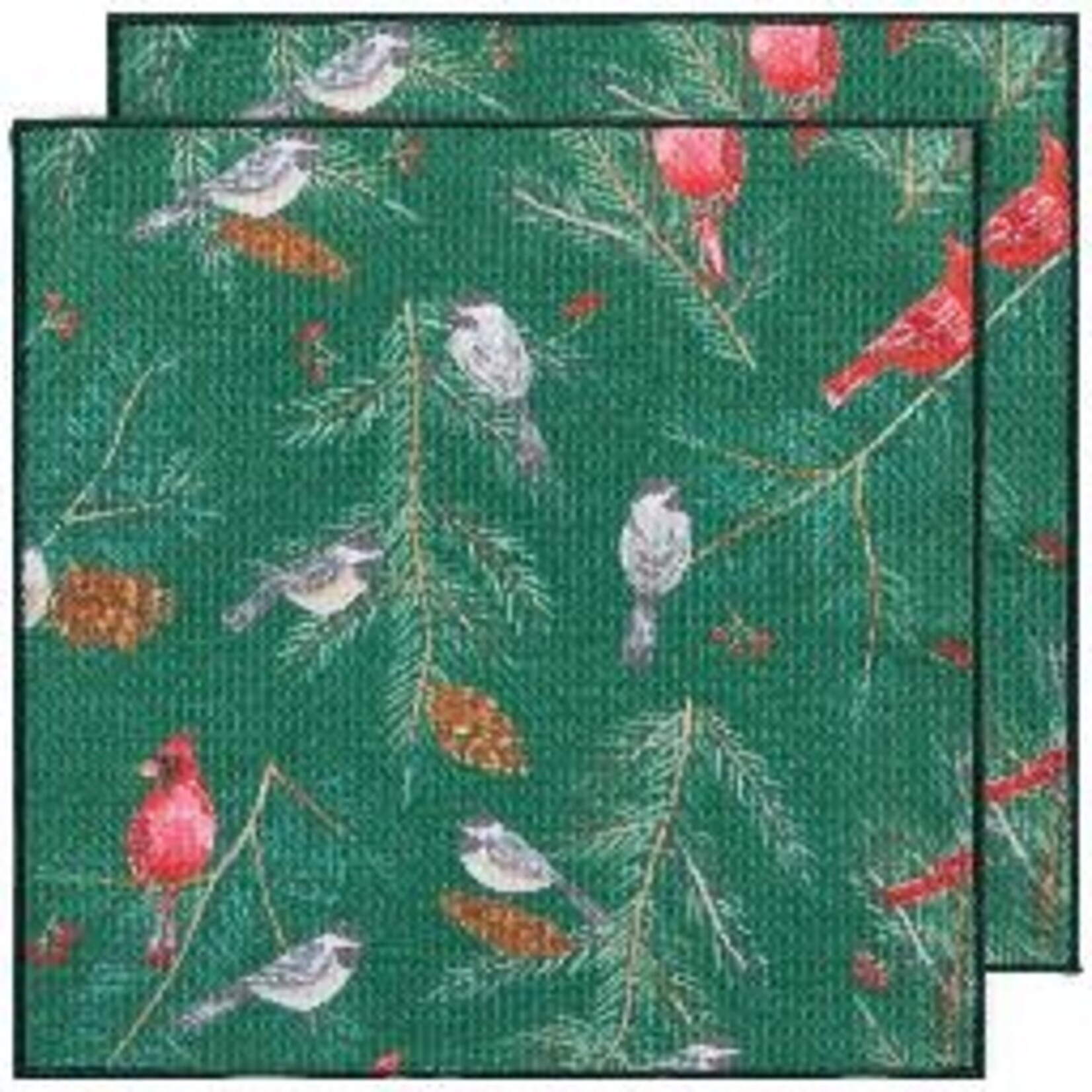 Danica Brands Birds & Boughs Christmas Recycled Microfibre Dishc | Danica Brands