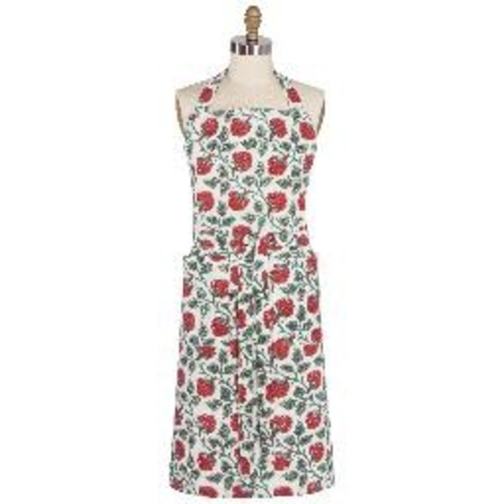 Danica Brands Carnation Block Print Apron | Danica Brands