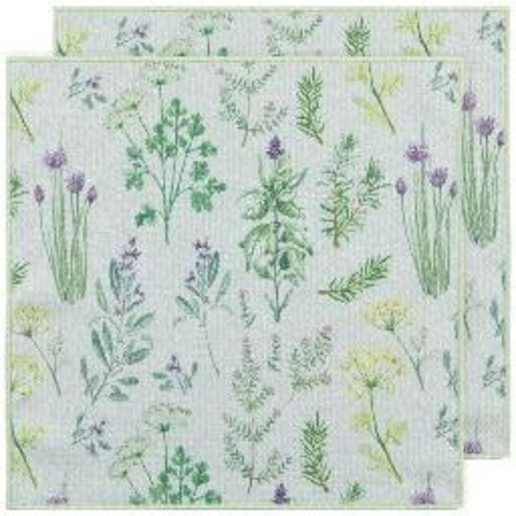 Danica Brands Fresh Herbs Recycled Microfibre Dishcloth Set | Danica Brands