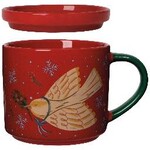 Danica Brands Mug Lidded Season's Tweetings | Danica Brands