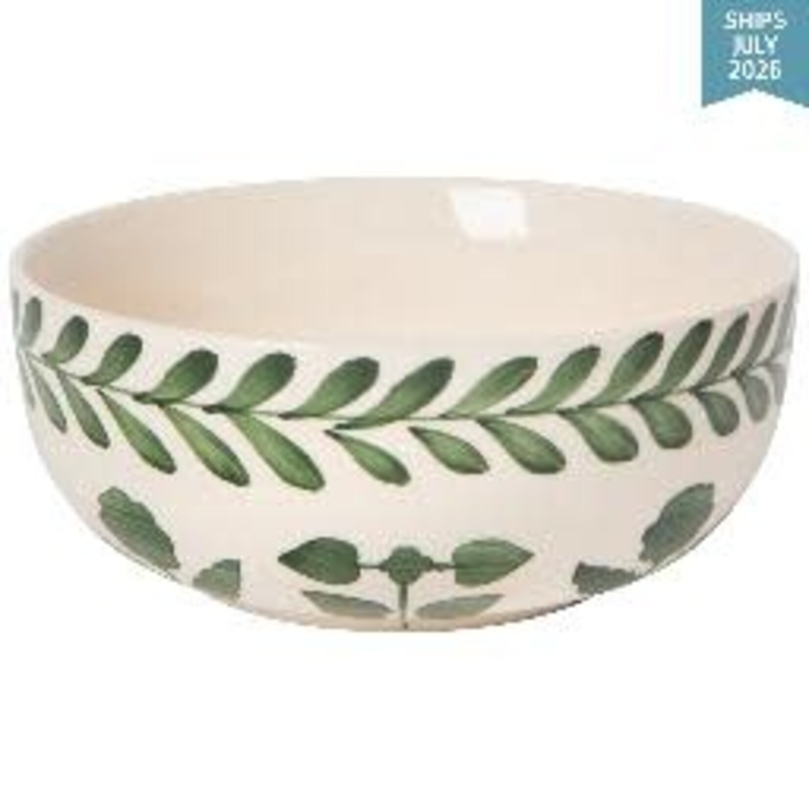 Danica Brands Sylvie Green Hand Painted Dessert Bowl 6 inch | Danica Brands