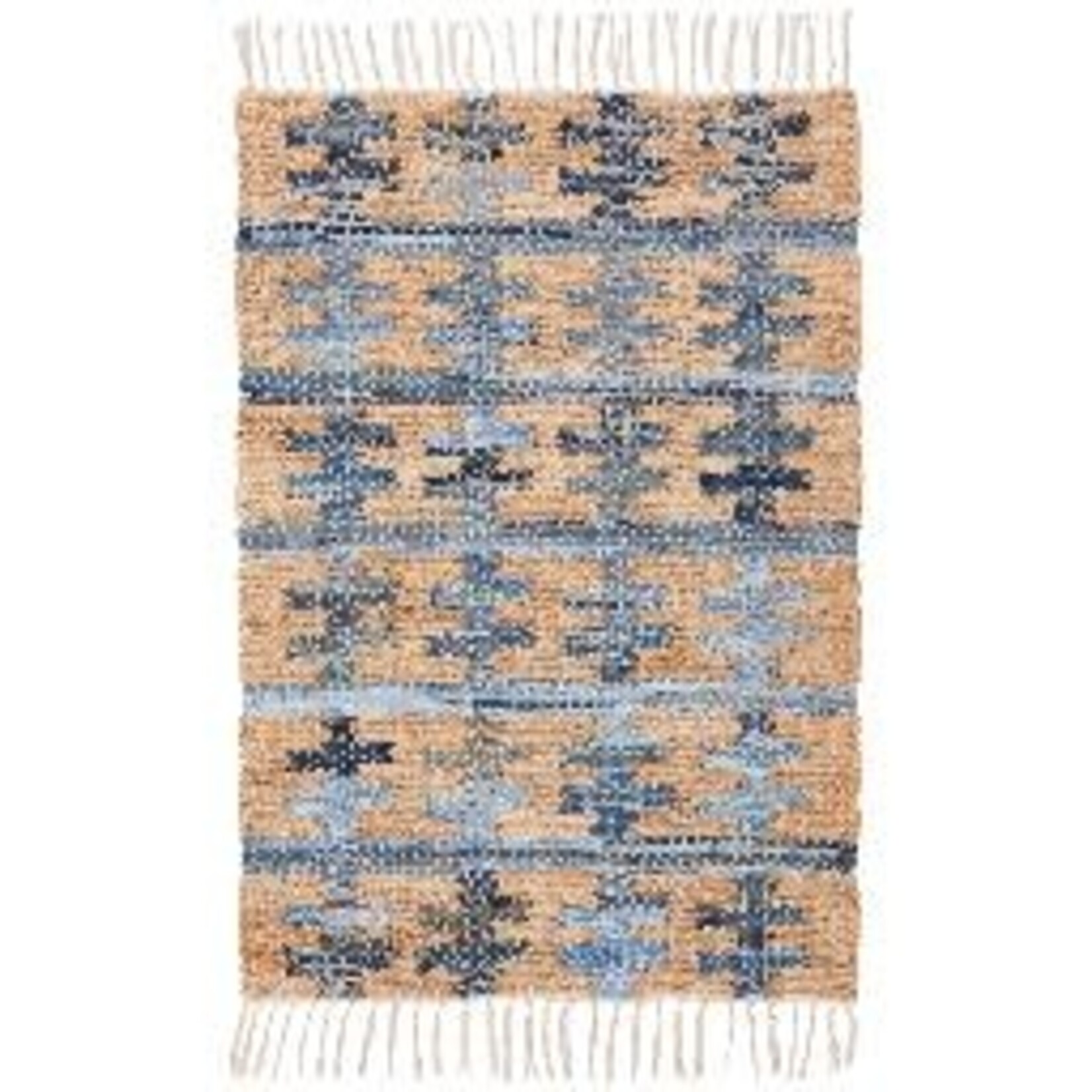 Danica Brands Reverb Recycled Denim Chindi Rug 2 x 3 ft | Danica Brands