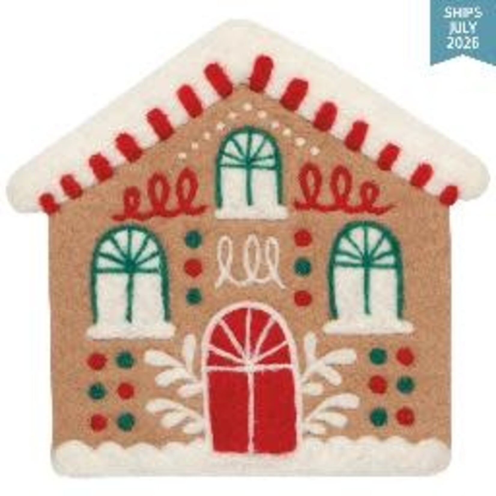 Danica Brands Gumdrop Lane Christmas Felted Wool Trivet | Danica Brands