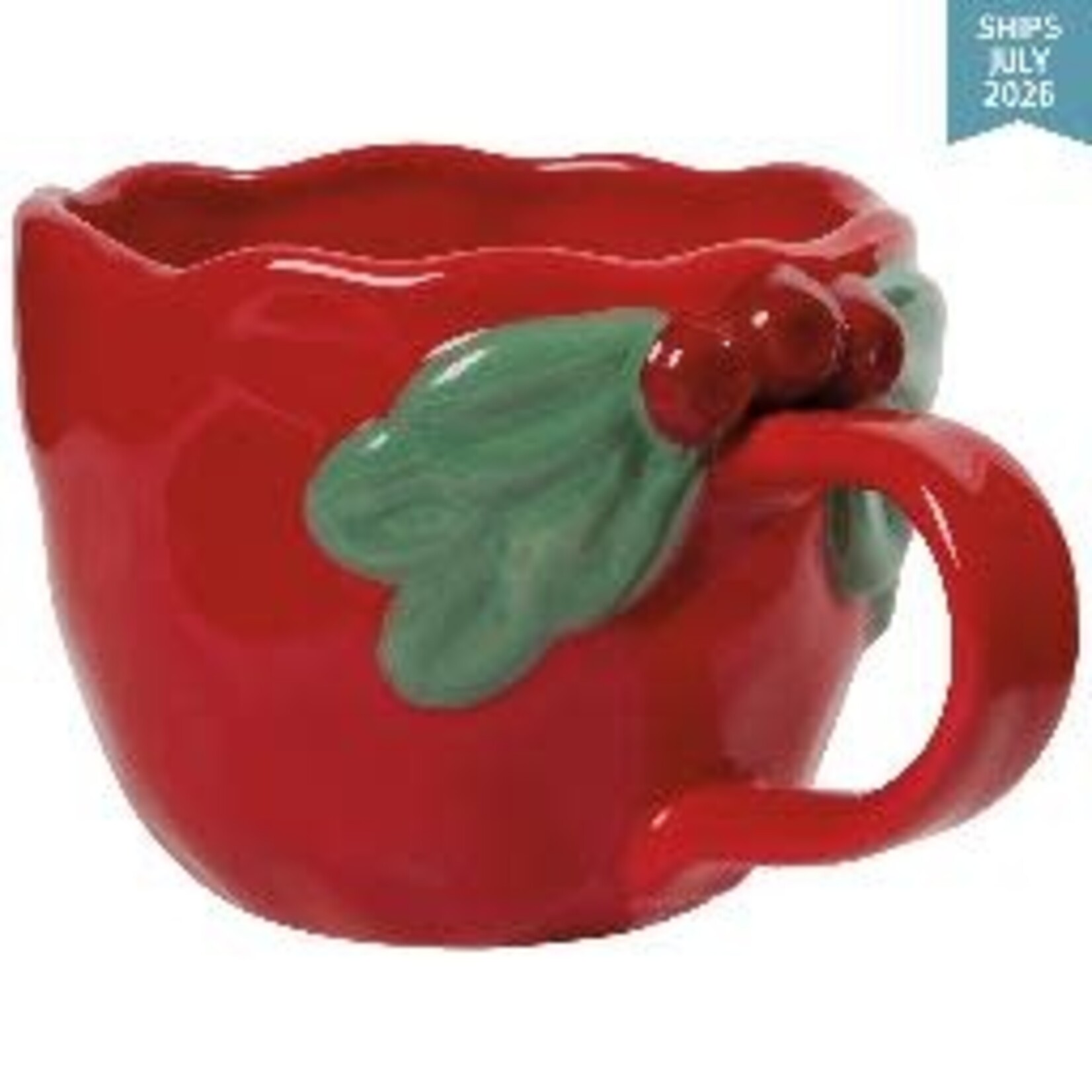 Danica Brands Mistletoe-Red Christmas Sculpted Mug | Danica Brands