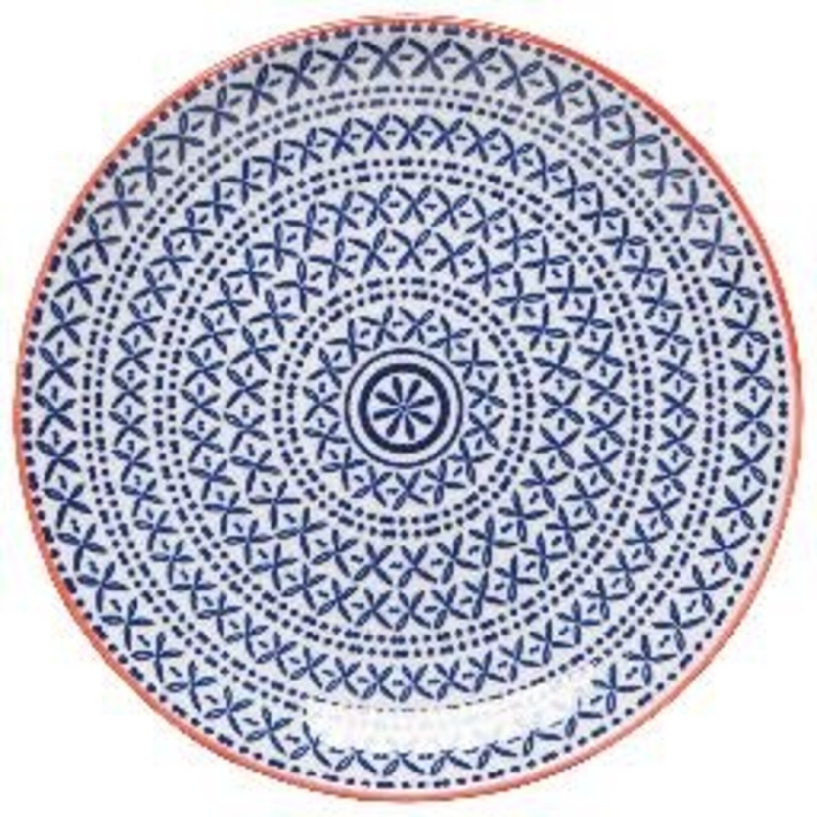 Danica Brands Blue Cross Stamped Appetizer Plate 6 inch | Danica Brands