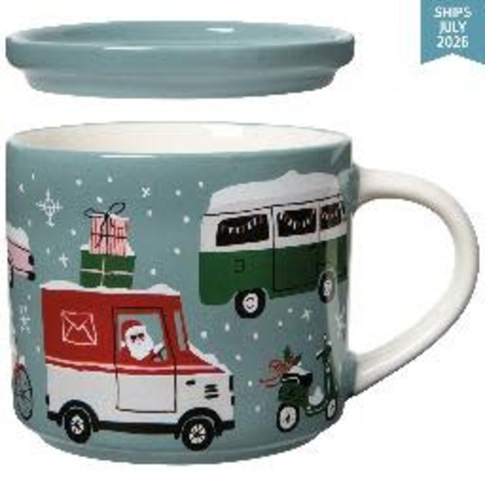 Danica Brands Mug with Lid - Holiday Traffic Christmas | Danica Brands