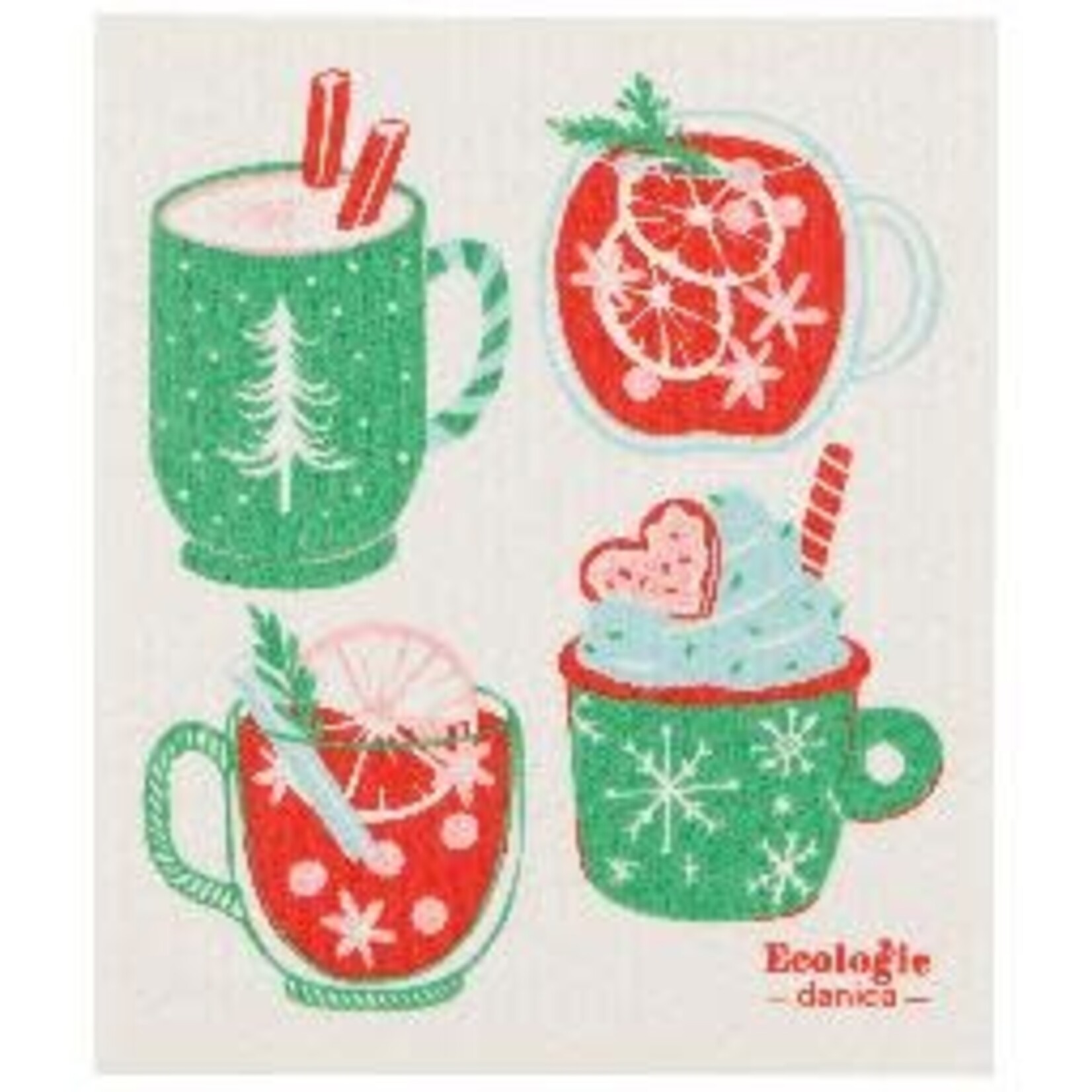 Danica Brands Cozy Cups Christmas Swedish Dishcloth | Danica Brands