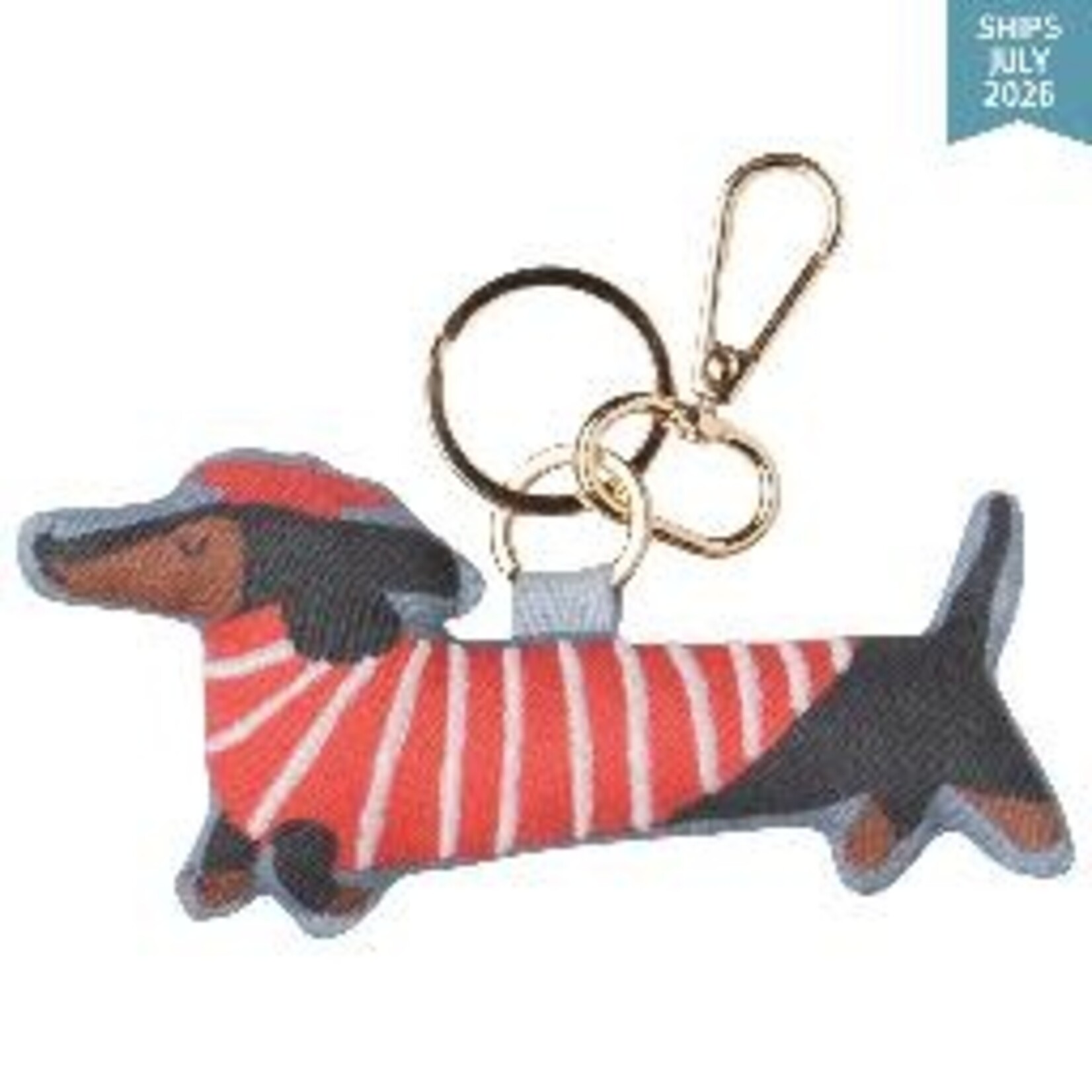 Danica Brands Cotton Bag Charm - Dashing Dachschunds | Danica Brands