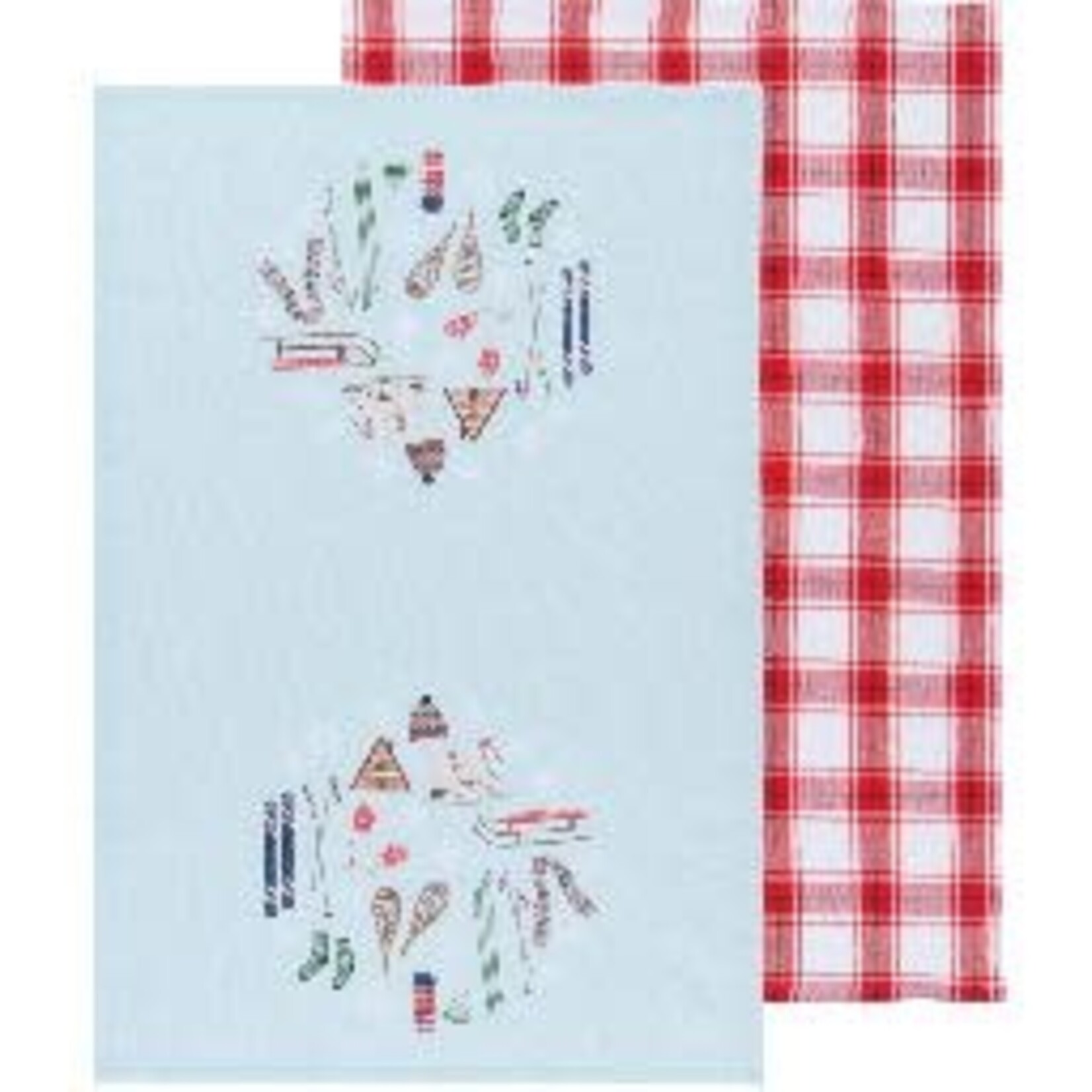 Danica Brands Alpine Adventure Printed Dishtowels Set of 2 | Danica Brands