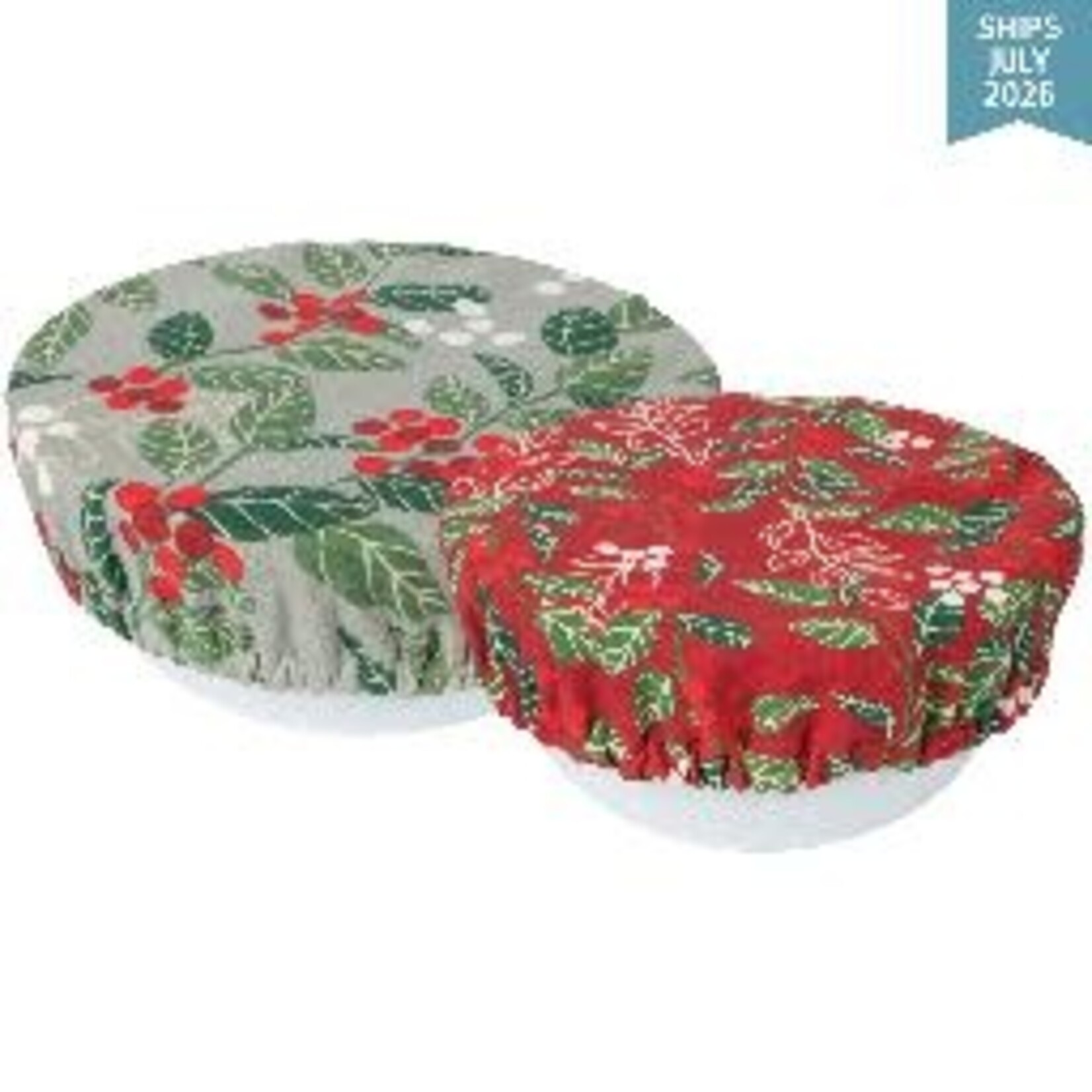 Danica Brands Merry Berry Christmas Save It Bowl Covers Set of 2 | Danica Brands