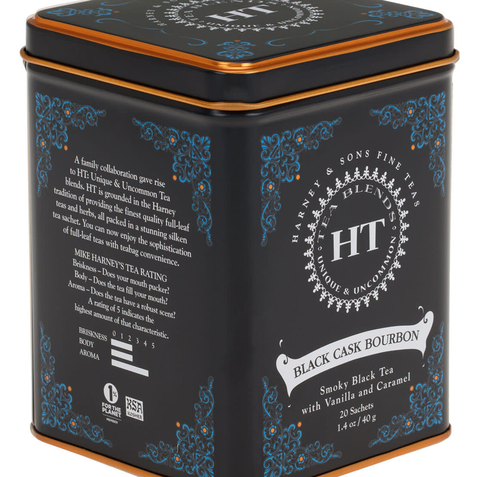 Harney & Sons 20ct Black Cask Bourbon Sachets | Harney & Sons