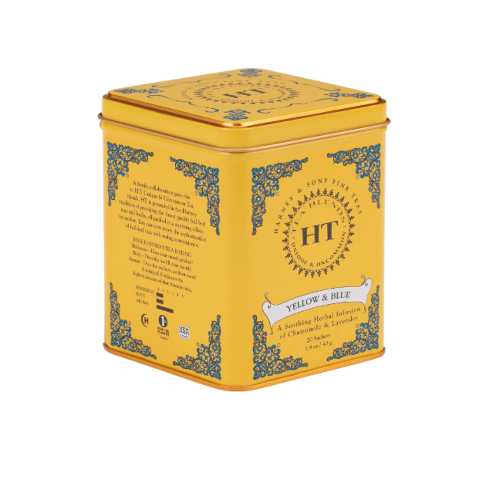 Harney & Sons 20ct Yellow & Blue Sachets | Harney & Sons