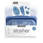 Stasher Sandwich and Snack 2-pack - Clear and Deep Ocean | Stasher