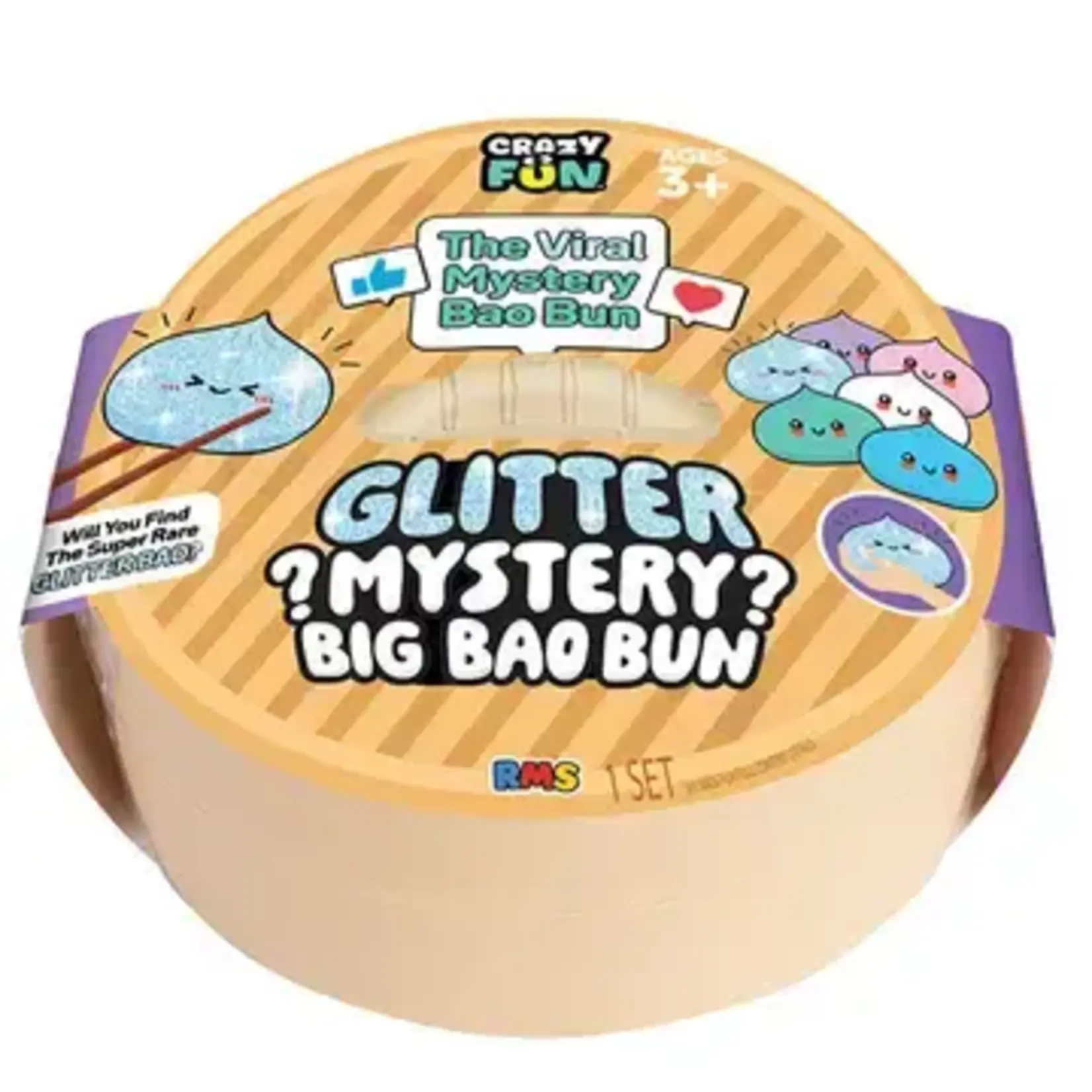 Showcase Crazy Fun Official Big Mystery 7" Bao Bun – Rare Glitter