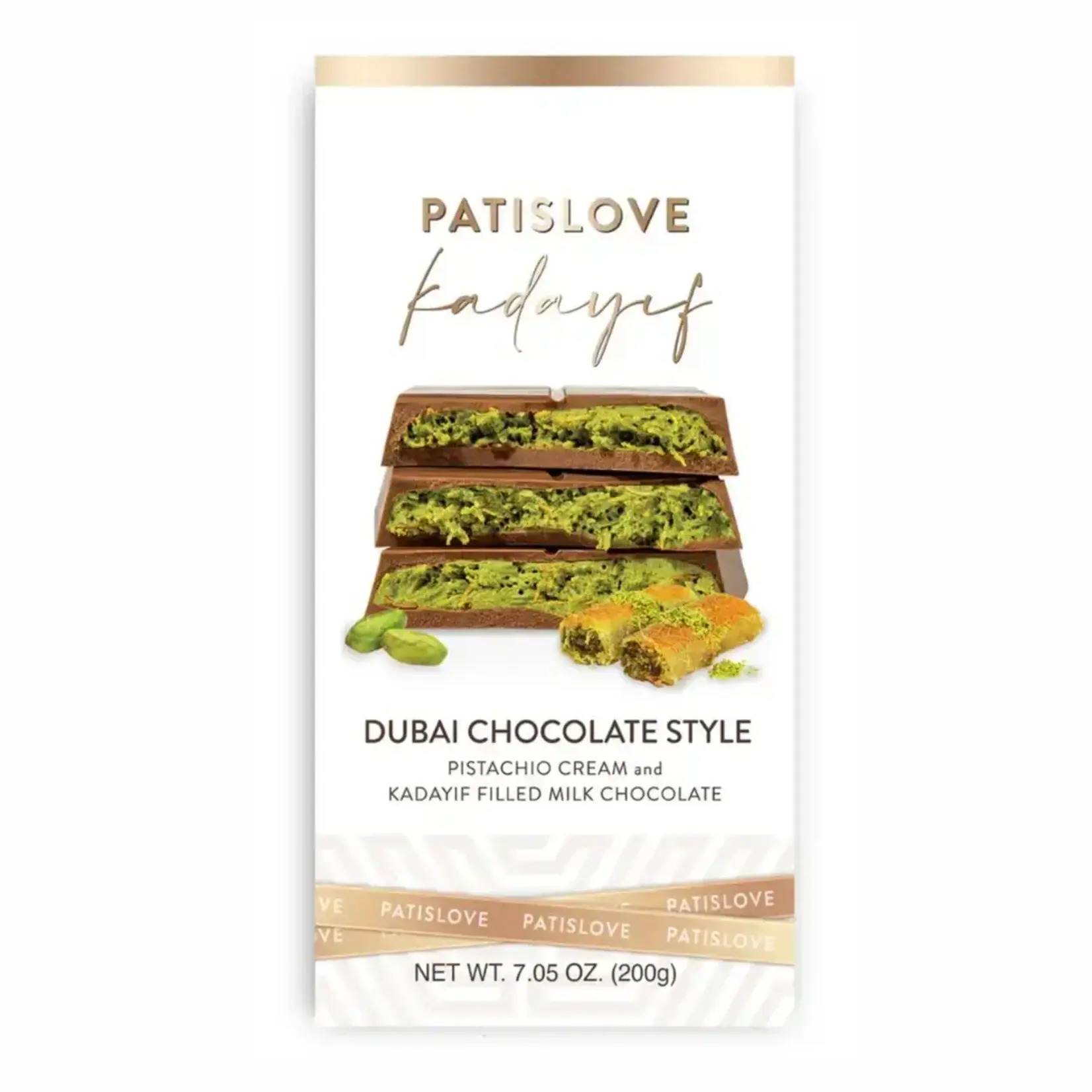 Nova Brands PatisLove Dubai Chocolate Bar – Premium Gourmet 200g
