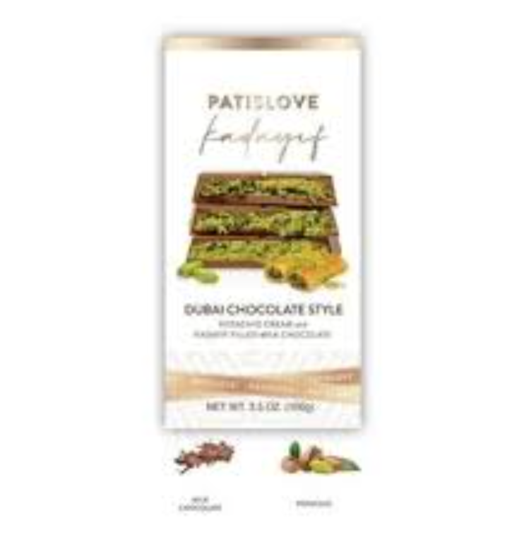 Nova Brands PatisLove Dubai Chocolate Bar – Premium Gourmet 100g ...