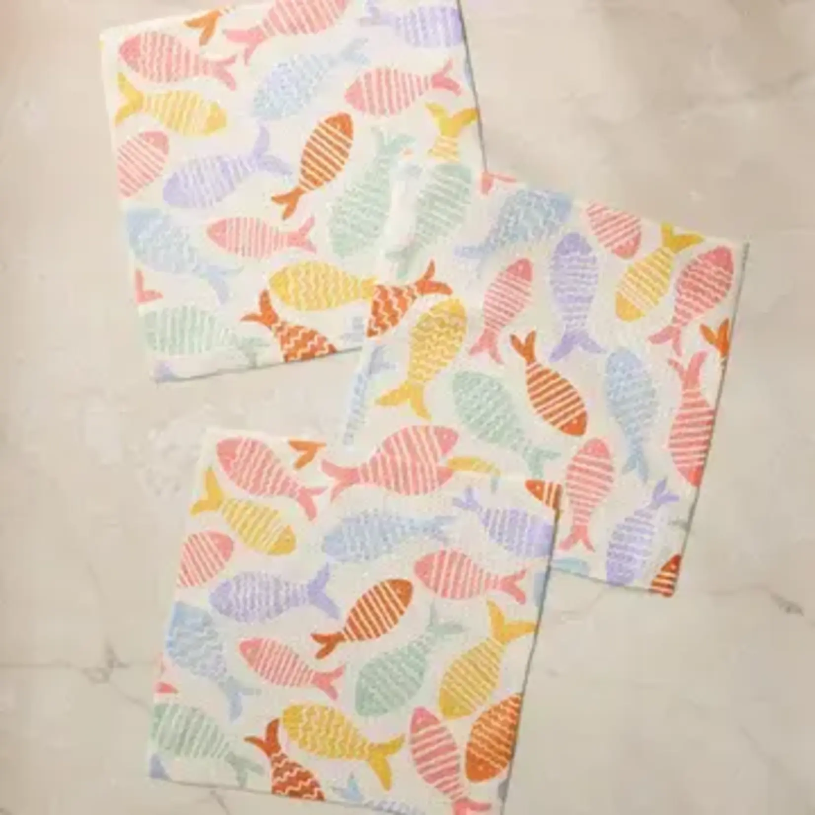 Geometry Fish Flip Dishcloth Set