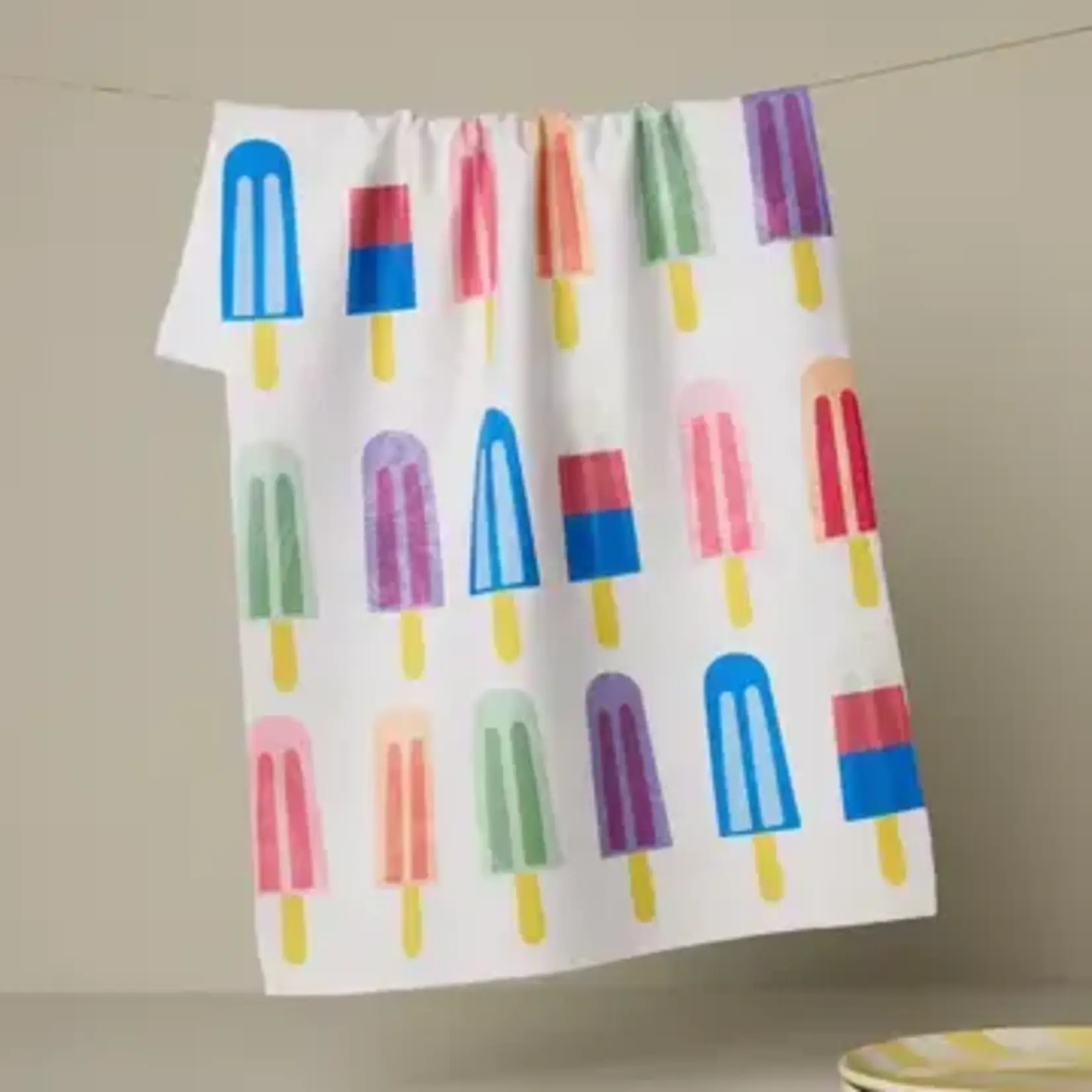 Geometry Global Poppy Popsicles Tea Towel | Geometry Global