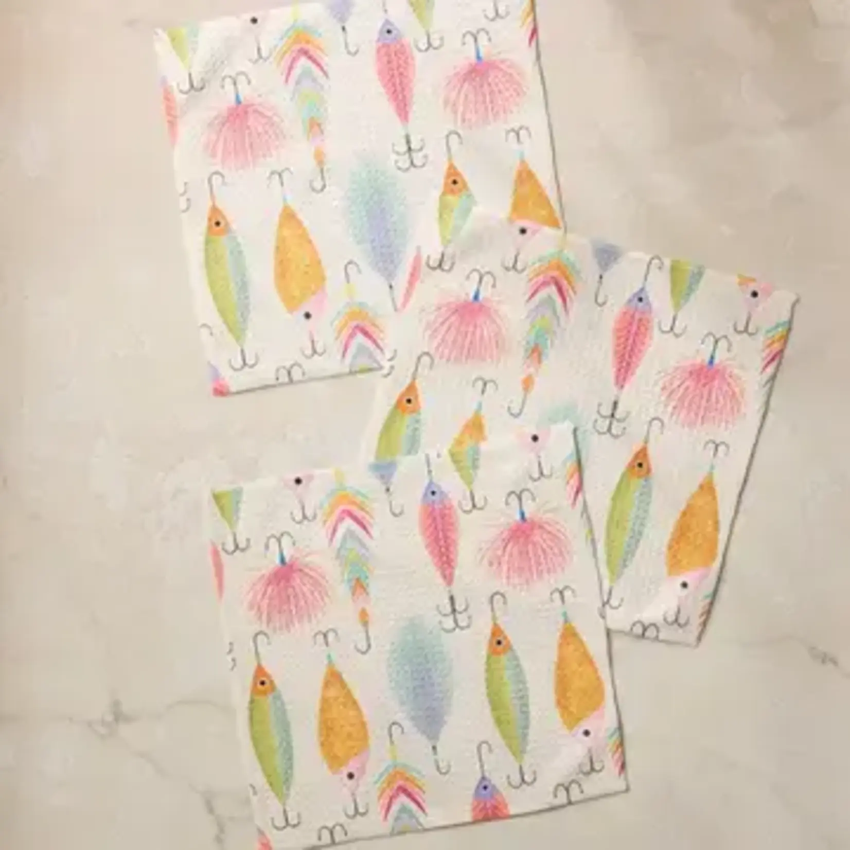 Geometry Tackle Box Dishcloth Set