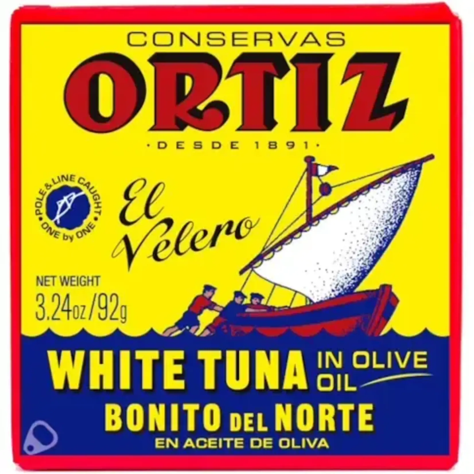 French Feast Ortiz  Bonito del norte white tuna, square tin