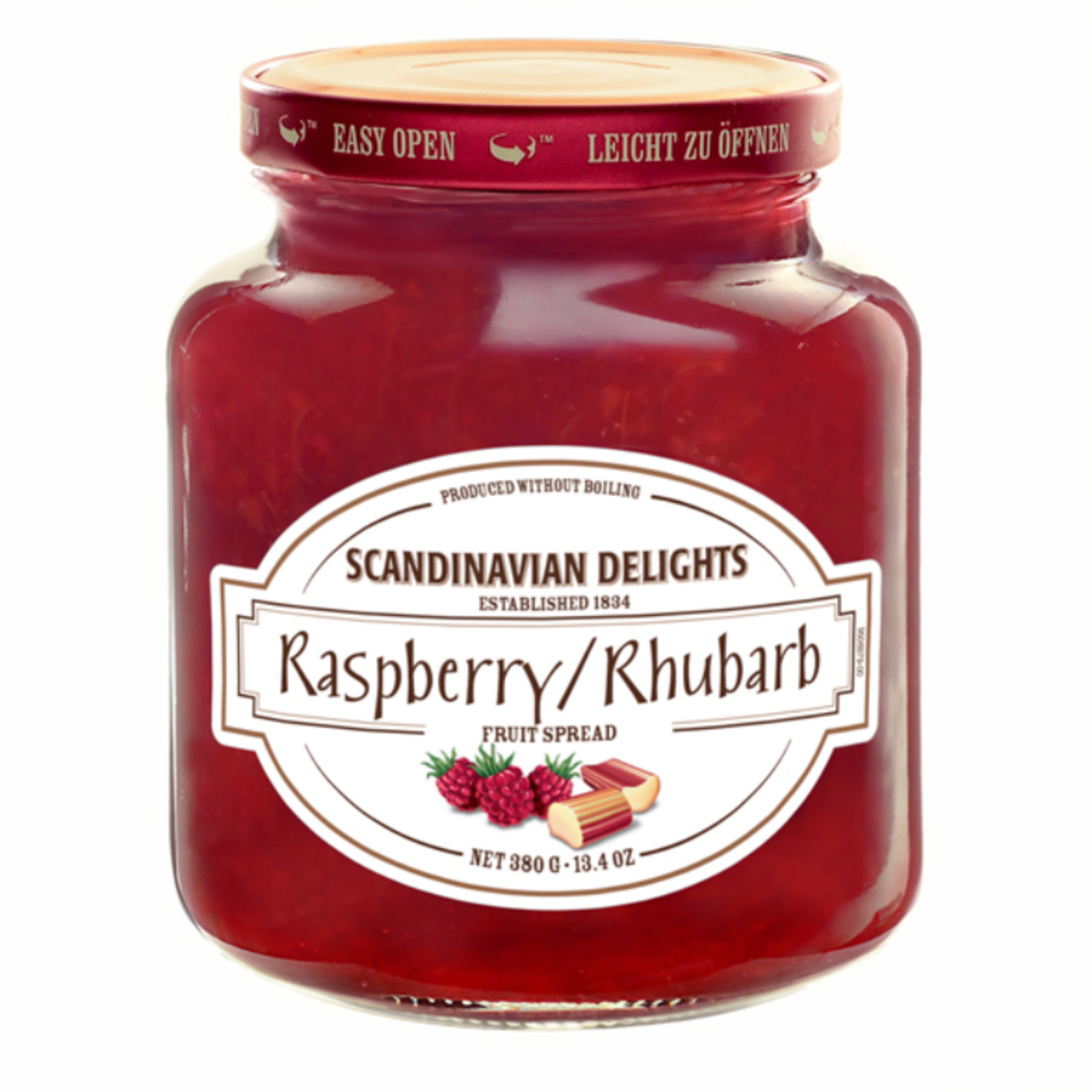 Elki Scandinavian Raspberry & Rhubarb Preserve 13.4oz