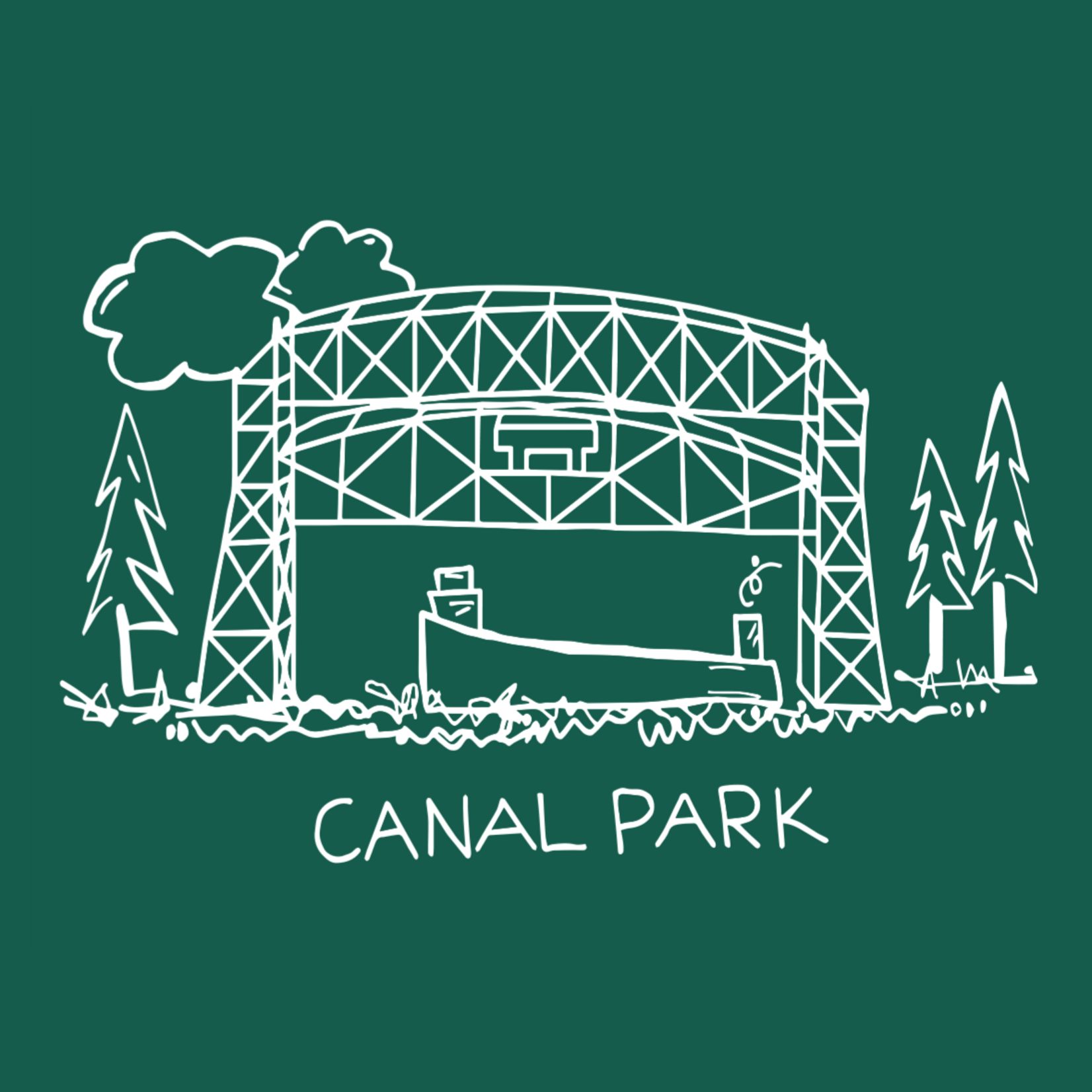 Andrea's Silicone Trivets Jar Opener, Line-art Canal Park | Andrea's Silicone Trivets