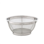 Adam Frankiewicz and Kayla Felien Registry Reinforced Mesh Colander, Stainless Steel,10in | Harold Import Co. | Adam Frankiewicz and Kayla Felien Registry
