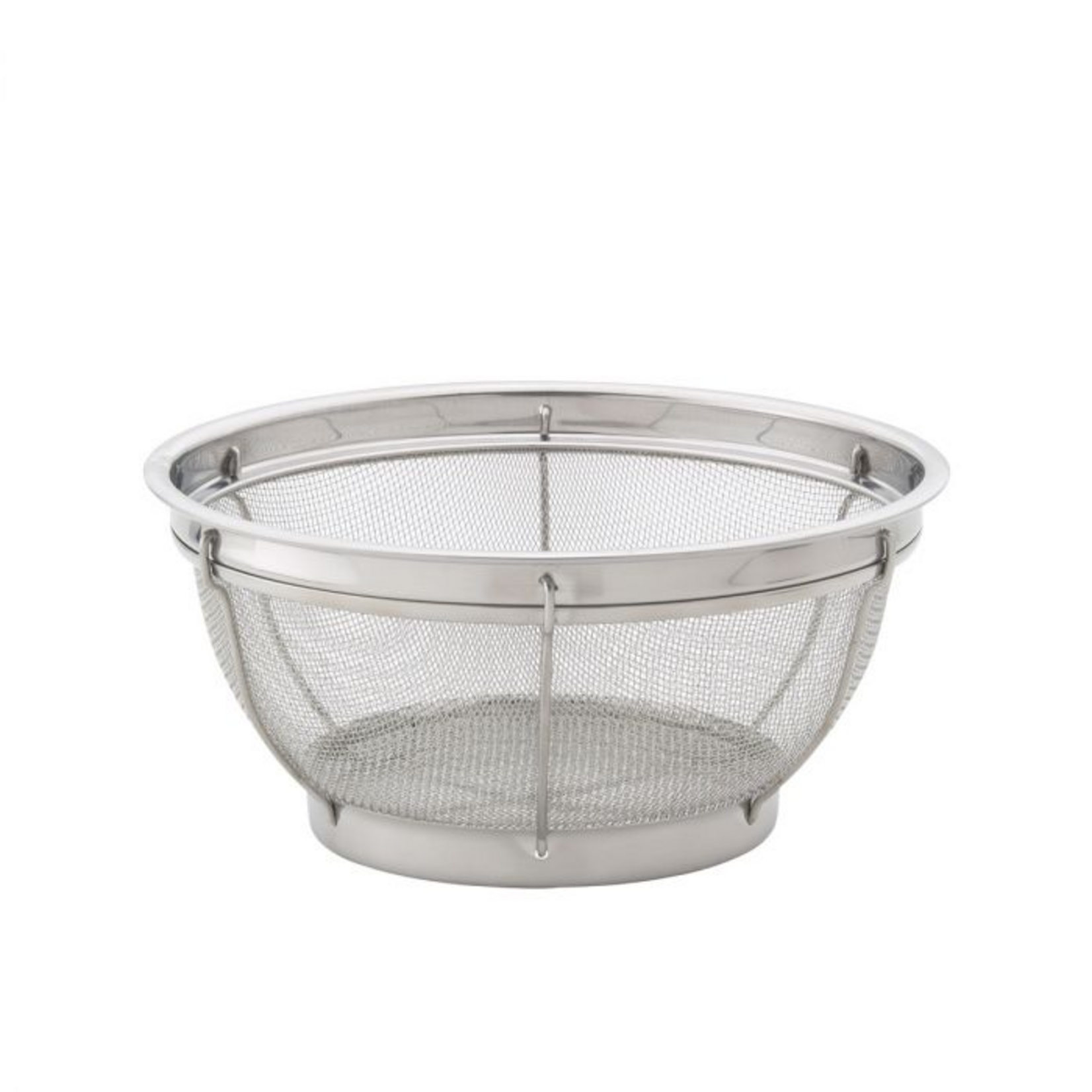 Adam Frankiewicz and Kayla Felien Registry Reinforced Mesh Colander, Stainless Steel,10in | Harold Import Co. | Adam Frankiewicz and Kayla Felien Registry
