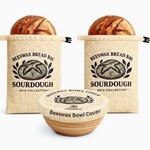 Nectar & Nest Reusable Beeswax Bread Bags for Homemade Bread & Sourdough