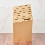 Shun Angled Block: 17-Slot Birch