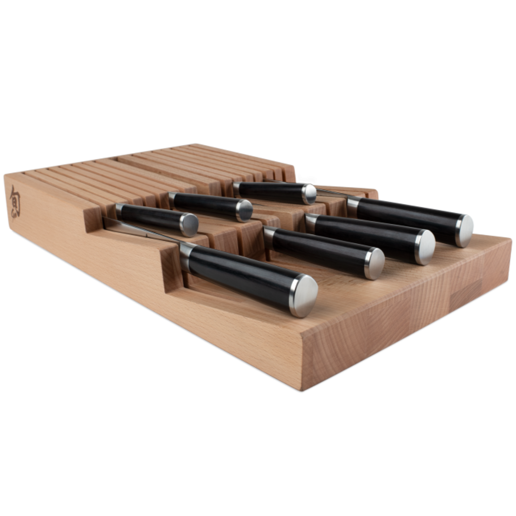 Shun In-Drawer Bamboo Knife Tray: 15-Slot