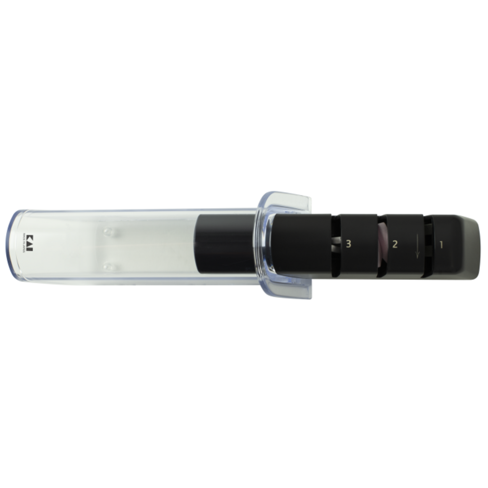 Shun Pull Through Diamond and Ceramic Retractable Sharpener (Black)