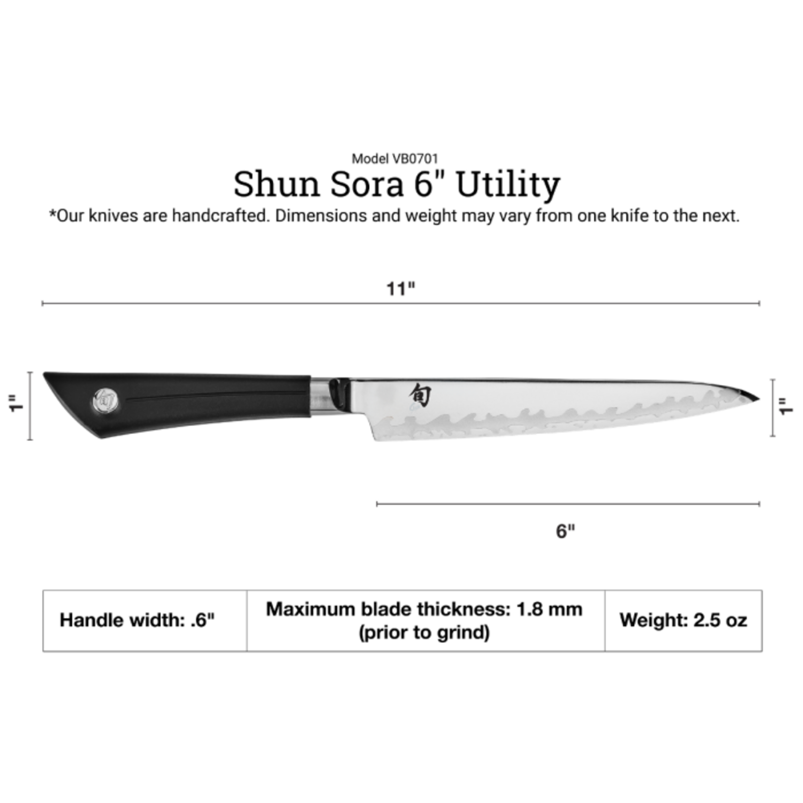 Shun Sora Ultimate Utility 6"