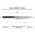 Shun Kanso Utility 6"