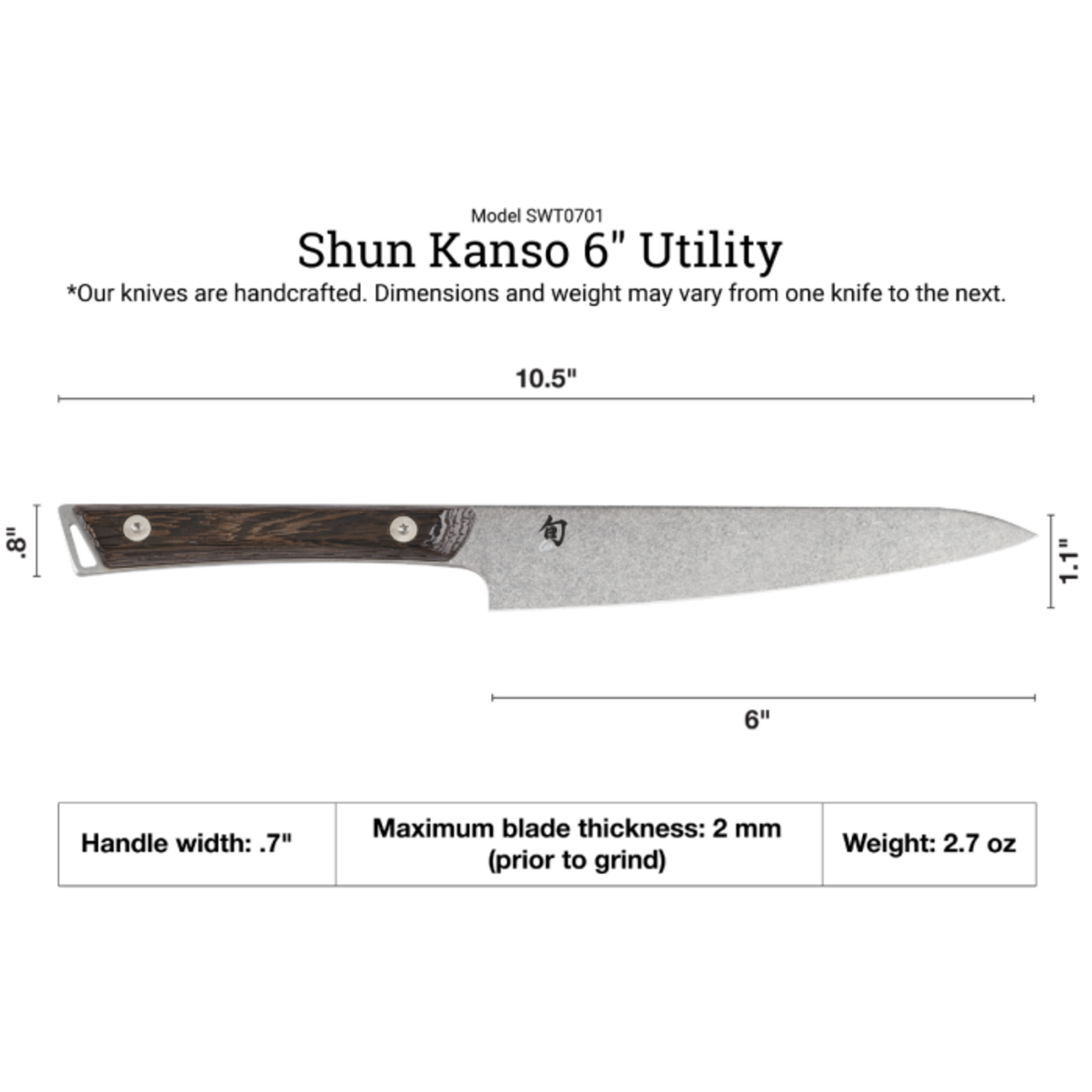 Shun Kanso Utility 6"