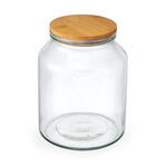 KAM KAM 96 oz / 2839 mL Glass Jar with Bamboo Lid | KAM