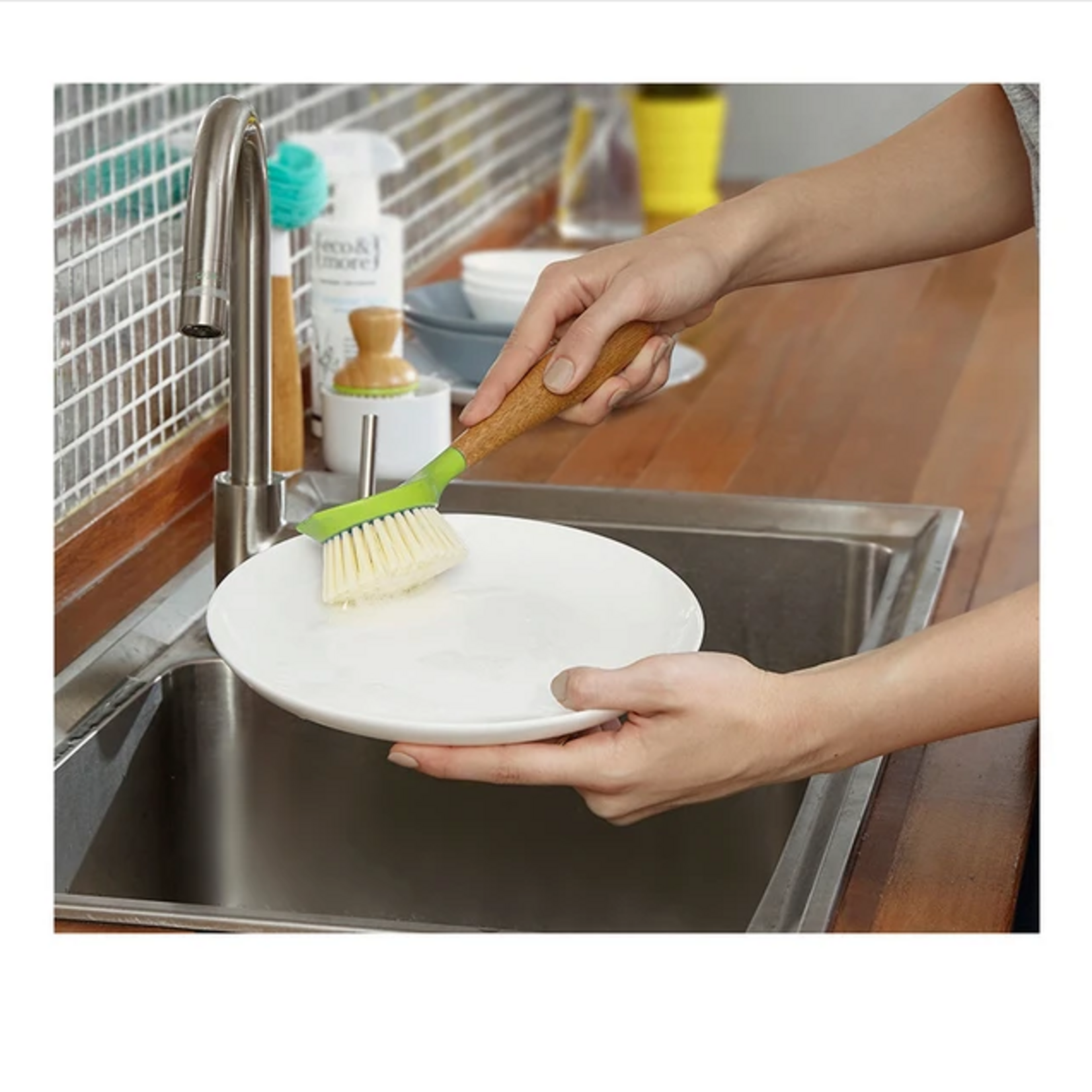 Full Circle The Daily Dish Brush, Green | Full Circle
