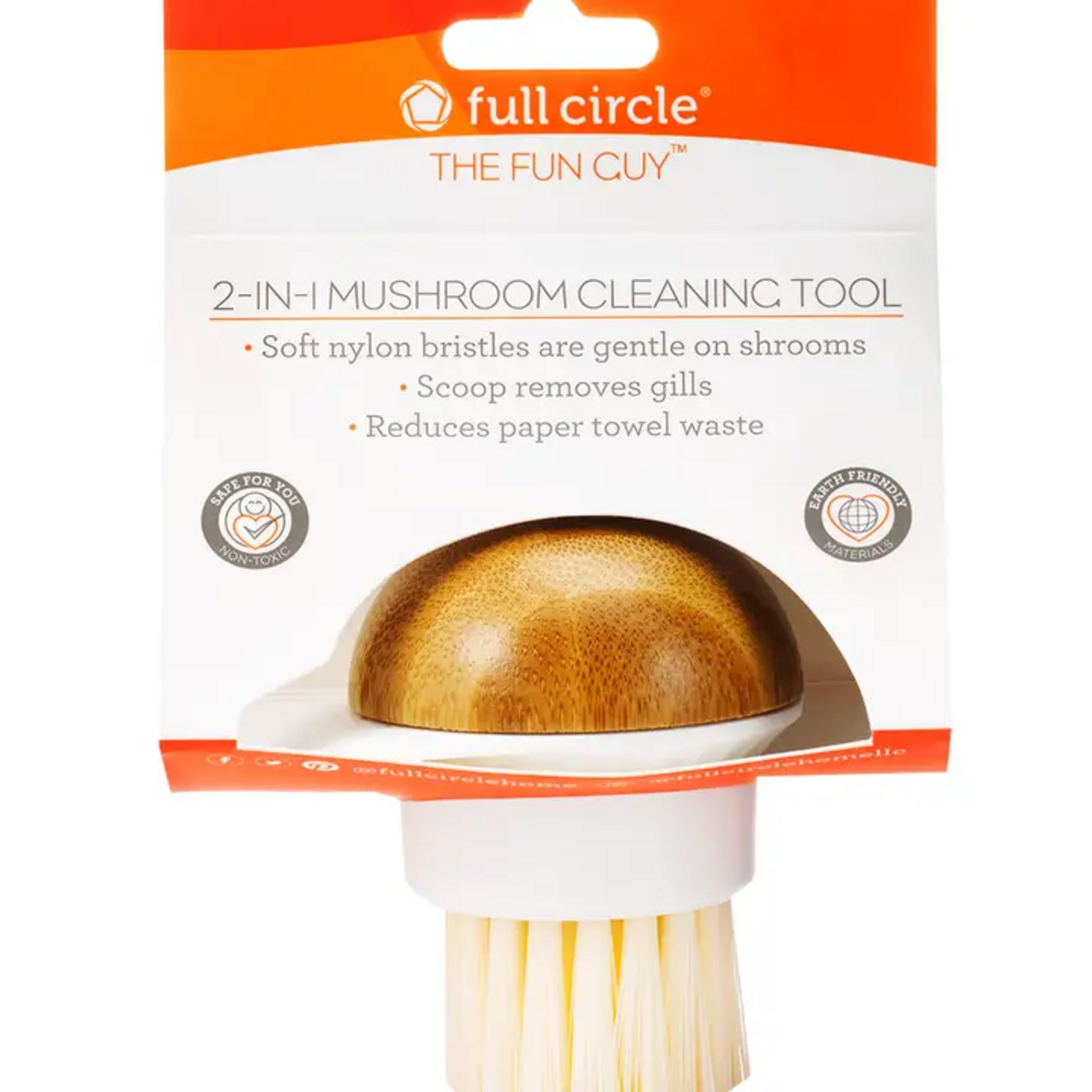 Full Circle Fun Guy Mushroom Brush