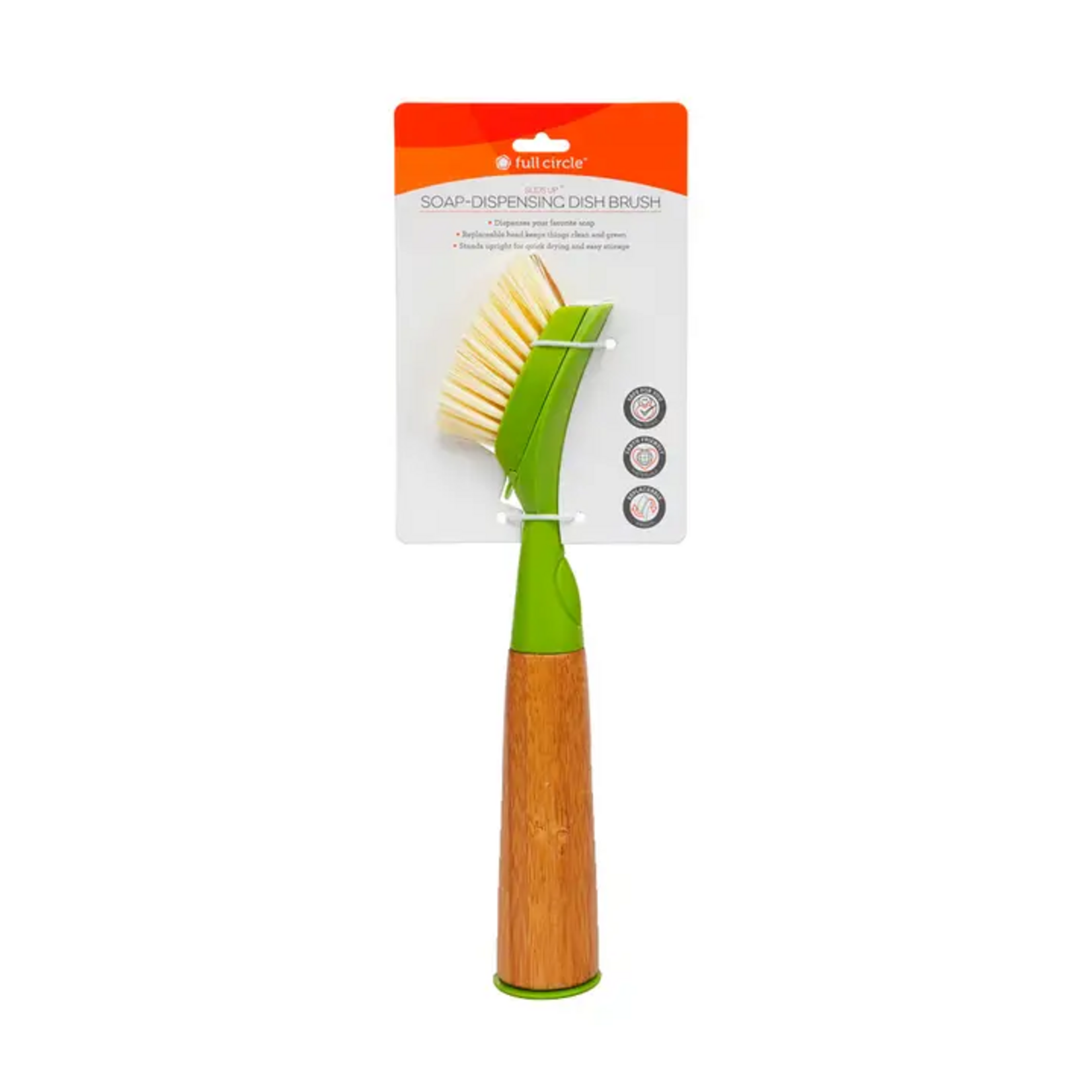 Full Circle Suds Up Dish Brush Green