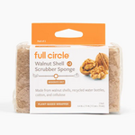 Full Circle Walnut Shell Scrubber Sponge (2pk)