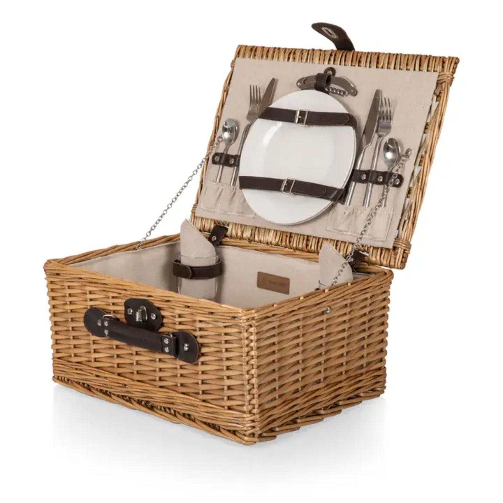 Picnic Time Classic Picnic Basket - Beige Canvas
