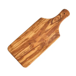 Naturally Med Olive Wood Serving Board with Handle 13” x 5”
