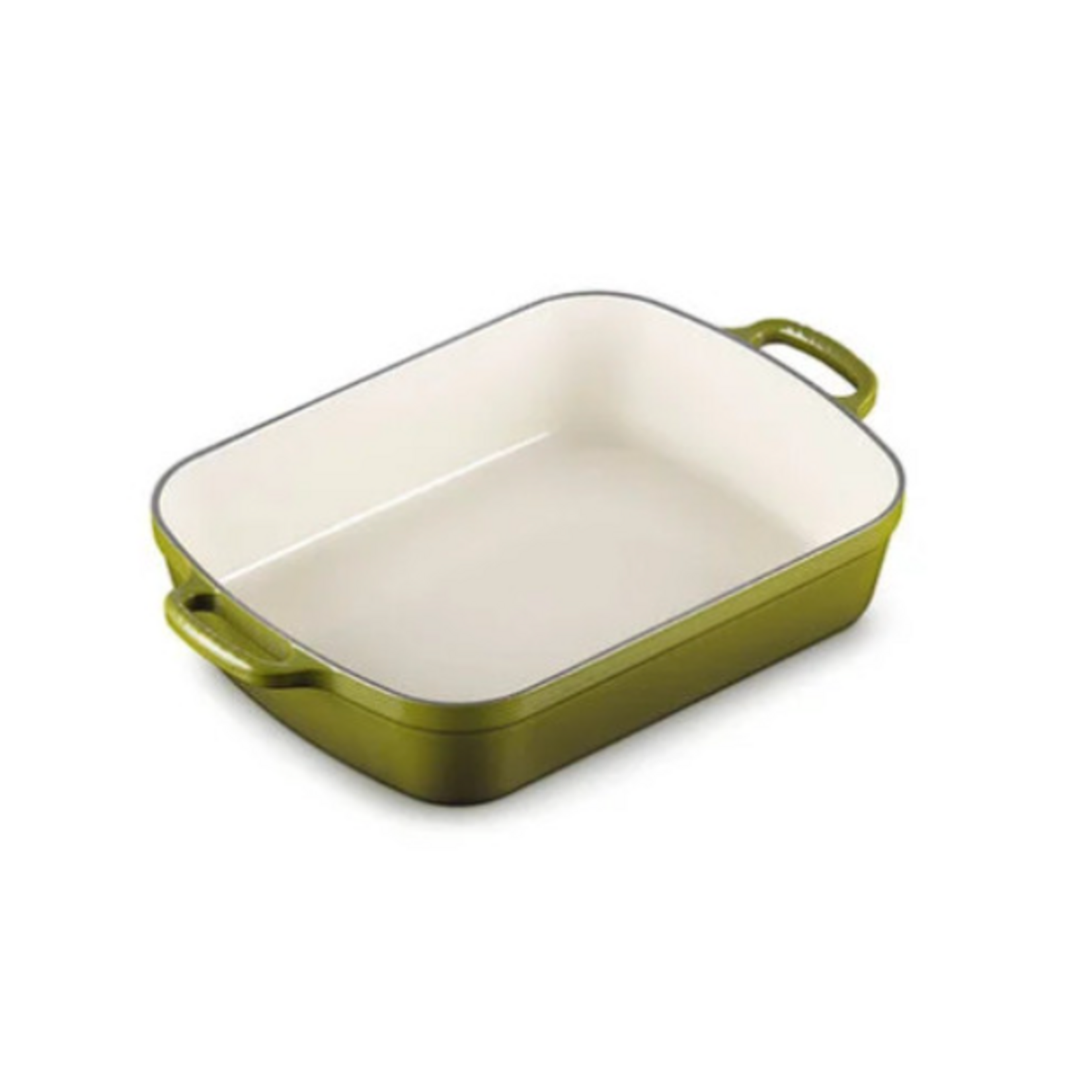 Le Creuset Signature Rectangular Roaster - Olive - 5.25 qt. (11.7" x 16.8”) | Le Creuset