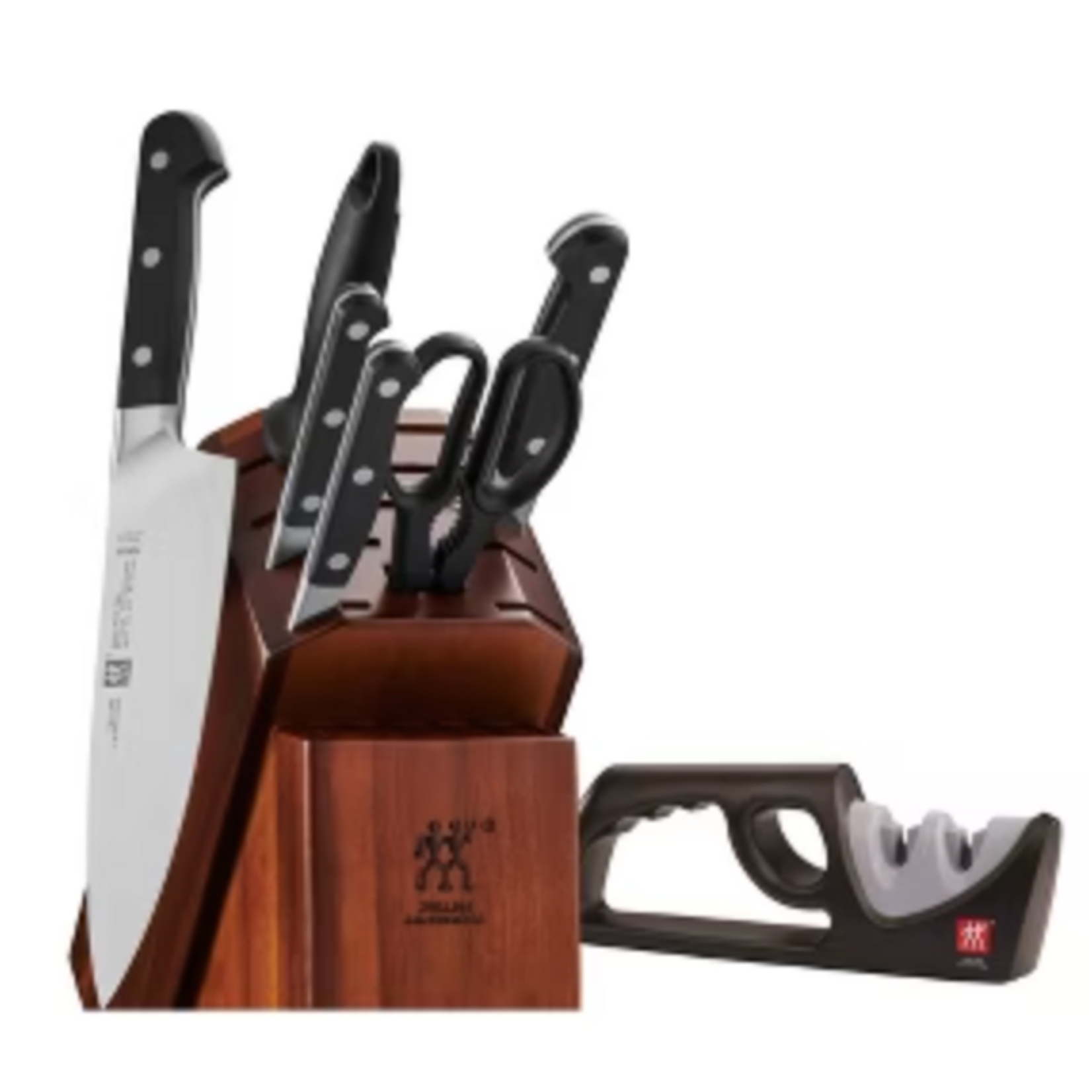 7-pc Knife Block Set w/Bonus Sharpener | Zwilling Pro | Mariah Donofrio & John Kinght Registry