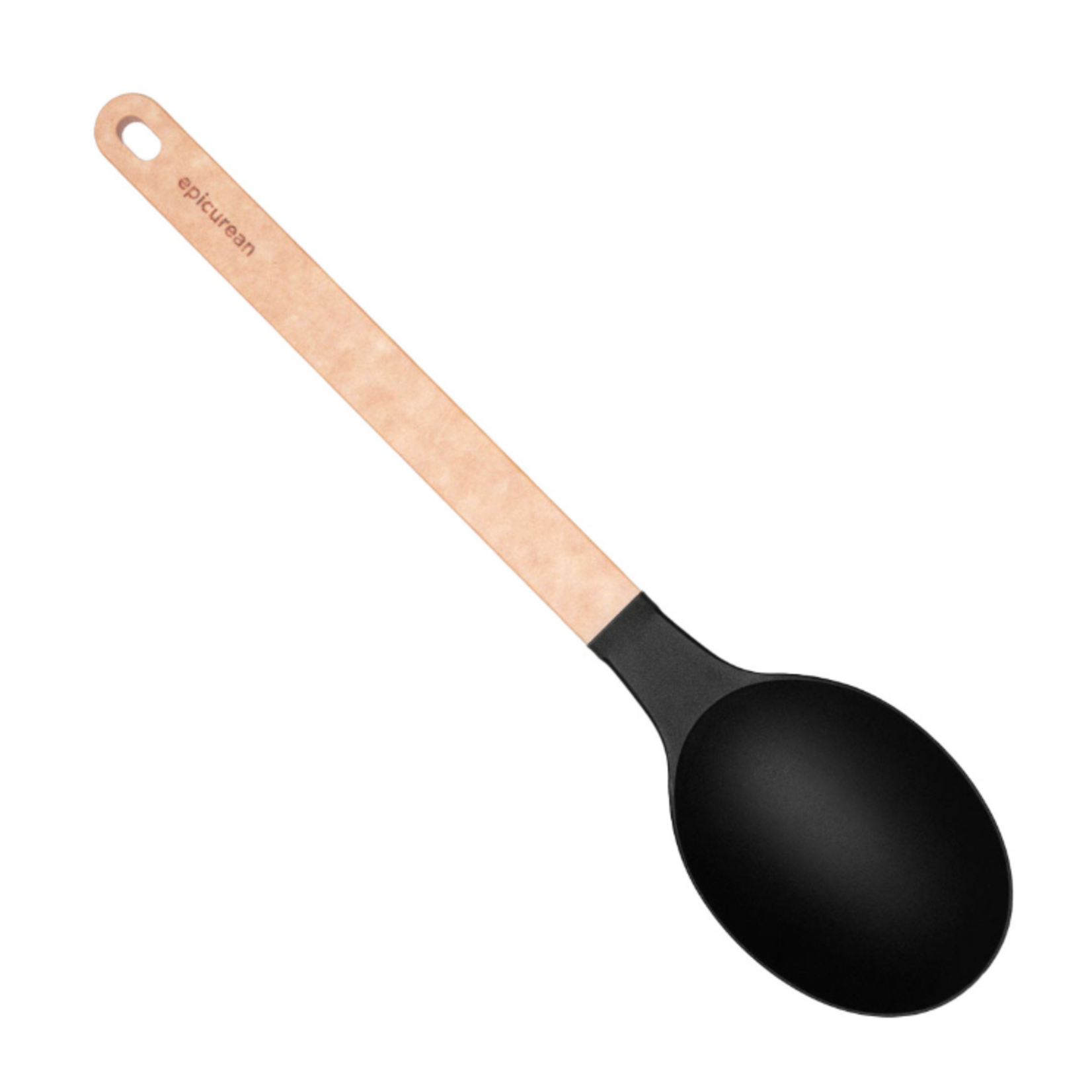 Gourmet Series Utensils - Large Spoon/Natural + Black - 14"| Mariah Donofrio & John Kinght Registry