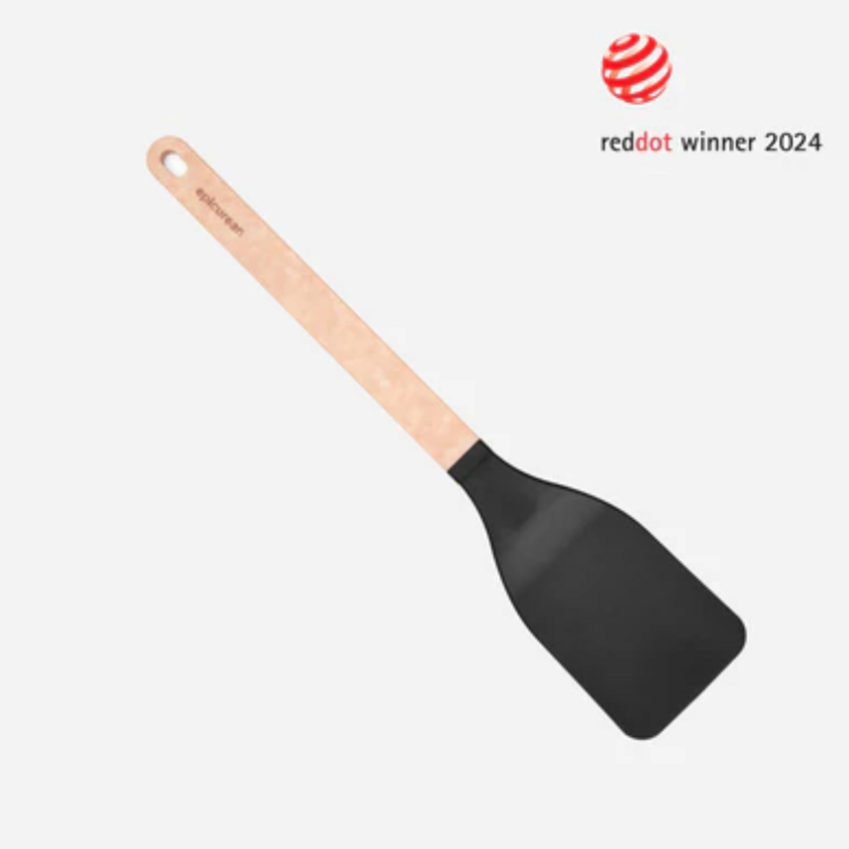 Gourmet Series Utensils - Medium Turner/Natural + Black - 14.5"| Mariah Donofrio & John Kinght Registry