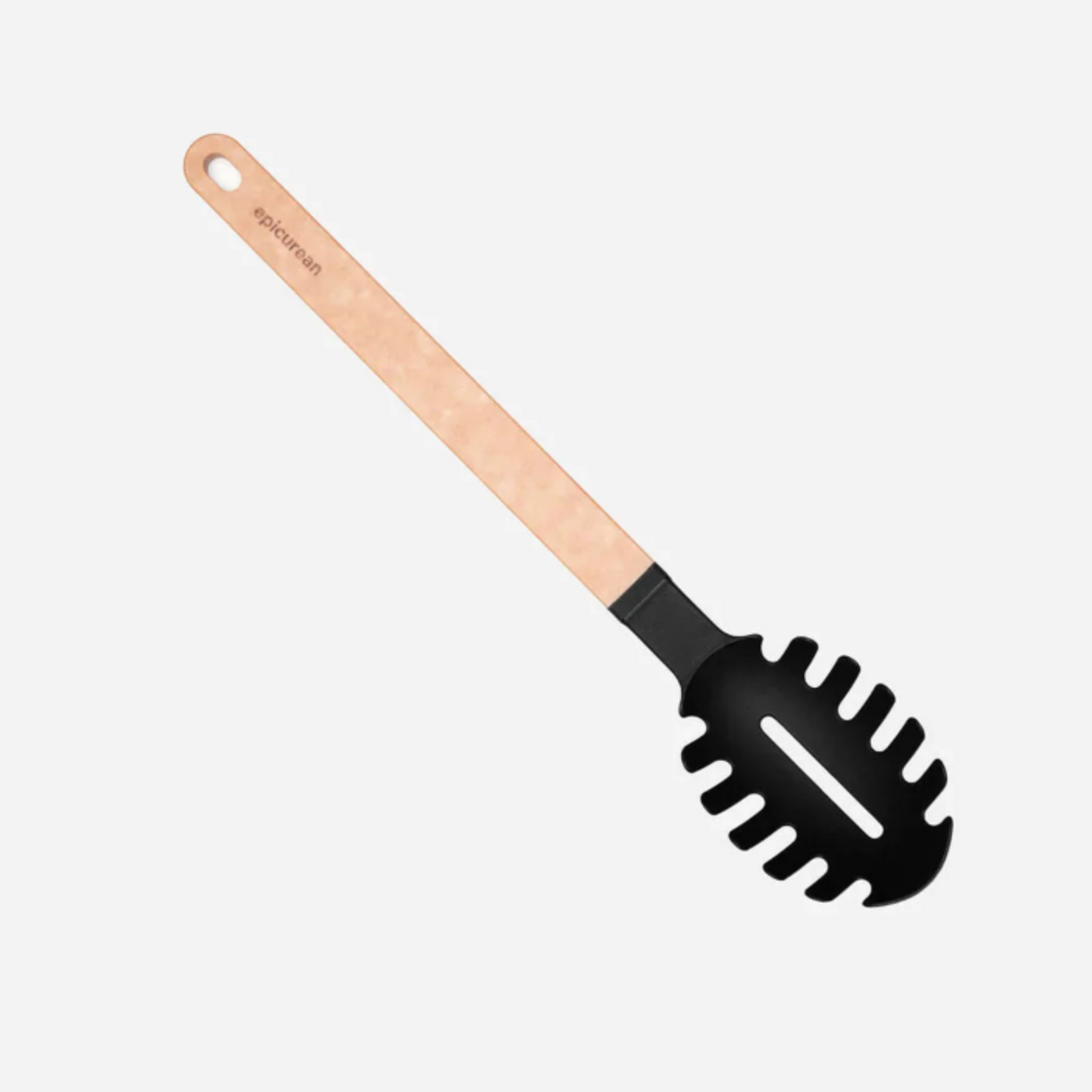 Gourmet Series Utensils - Pasta Server/Natural + Black - 13.5"| Mariah Donofrio & John Kinght Registry